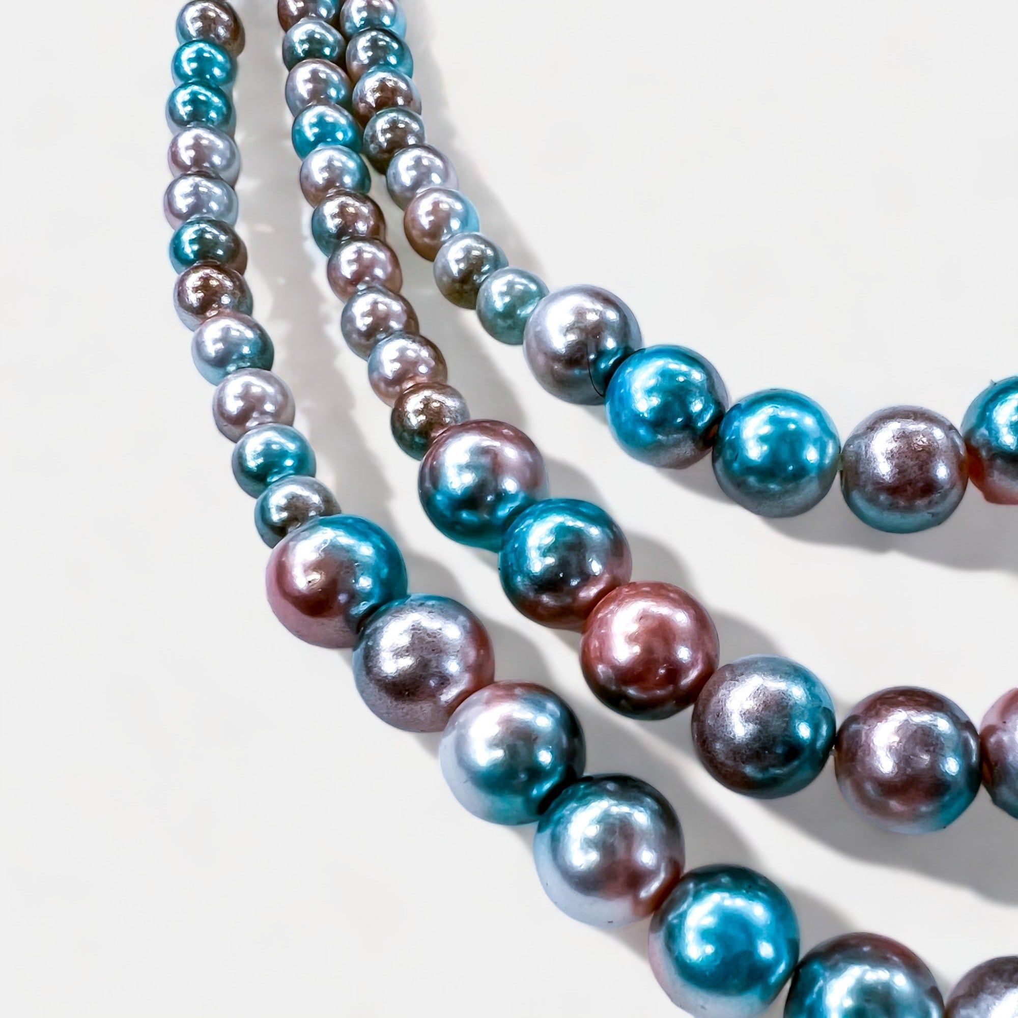 Multi Color Pearl Layered Necklace sold by ZZs product image thumbnail 2