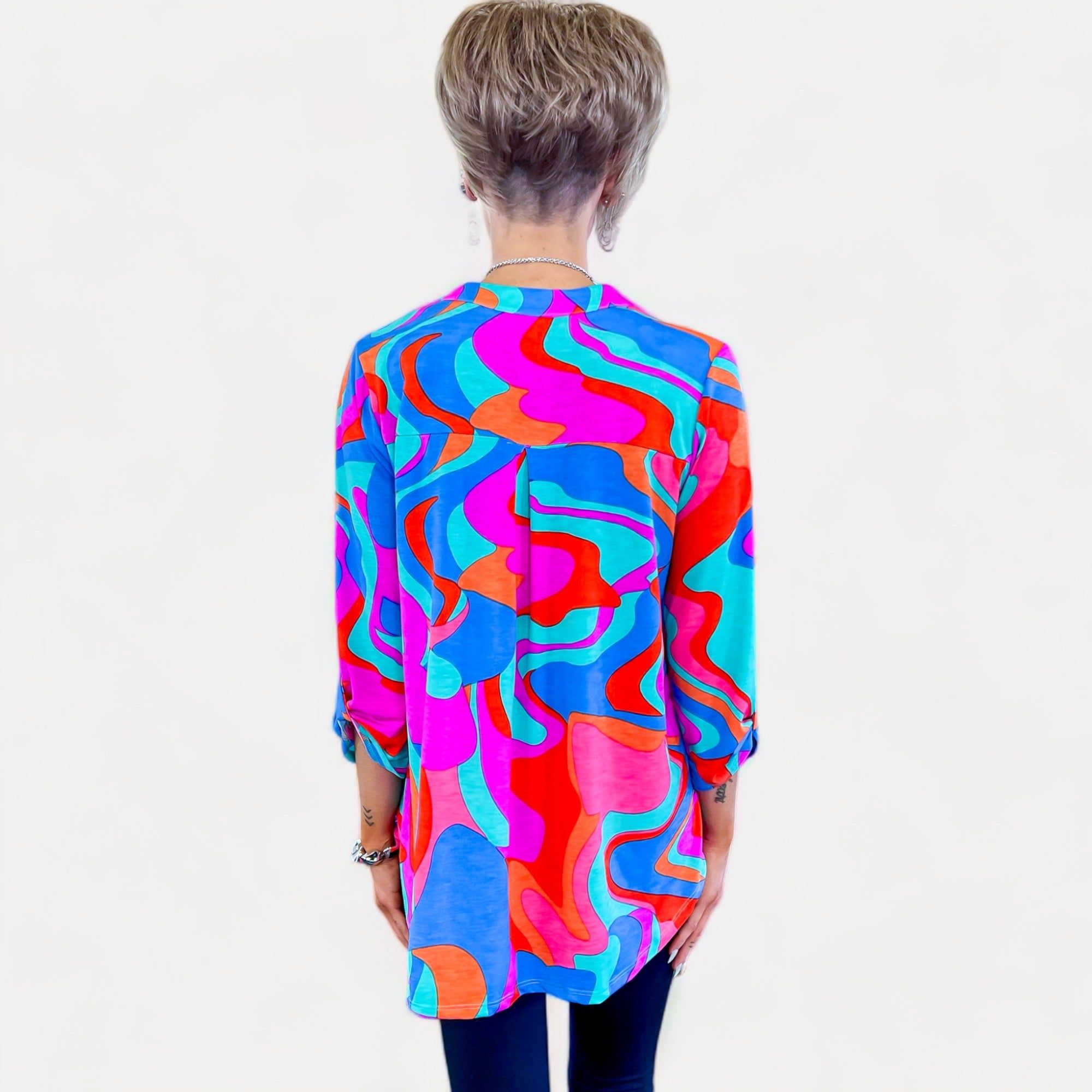 Multi Abstract Lizzy Top sold by ZZs product image thumbnail 5