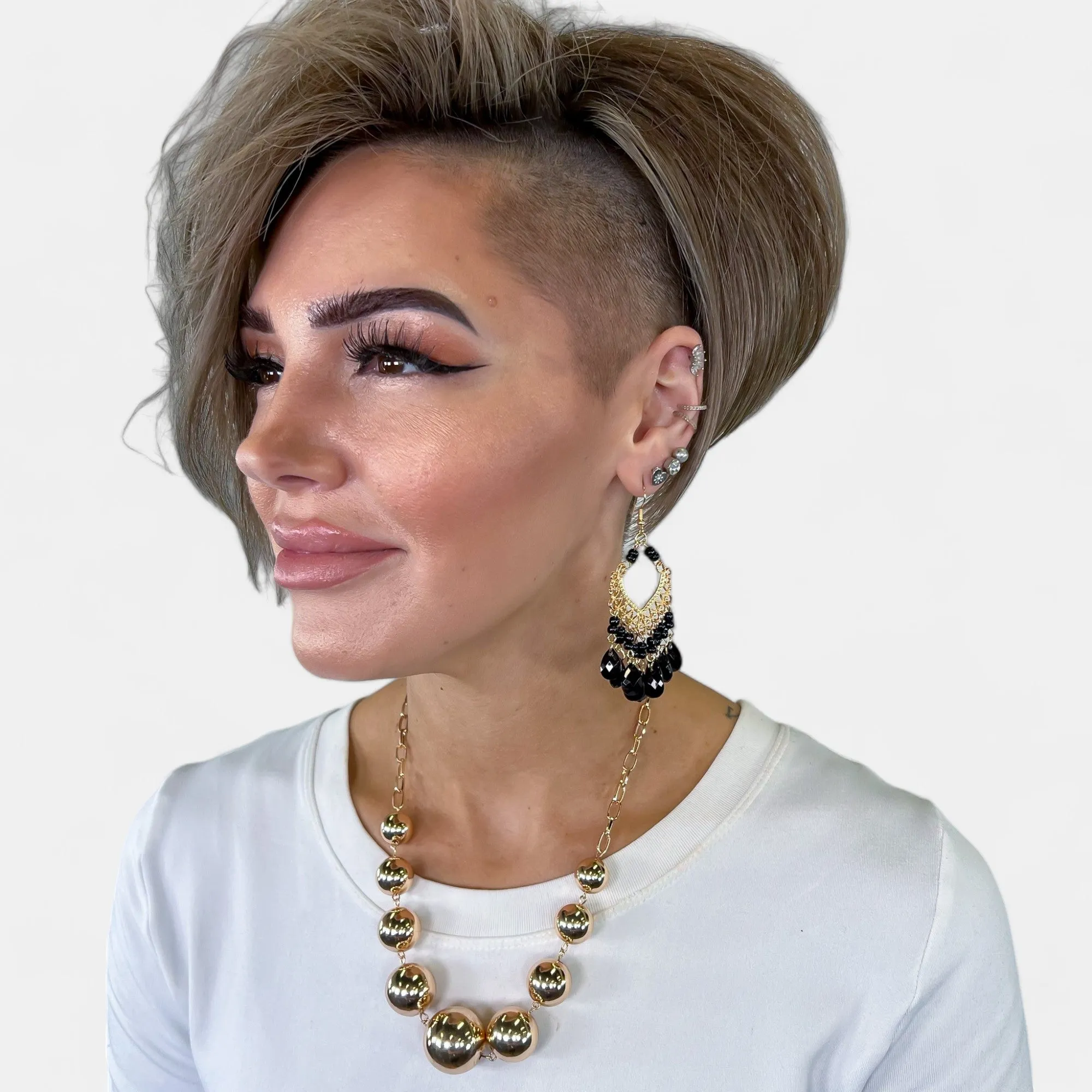 Black Teardrop Stone Earrings sold by ZZs product image thumbnail 2