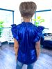 Blue Layla Metallic Top sold by ZZs
