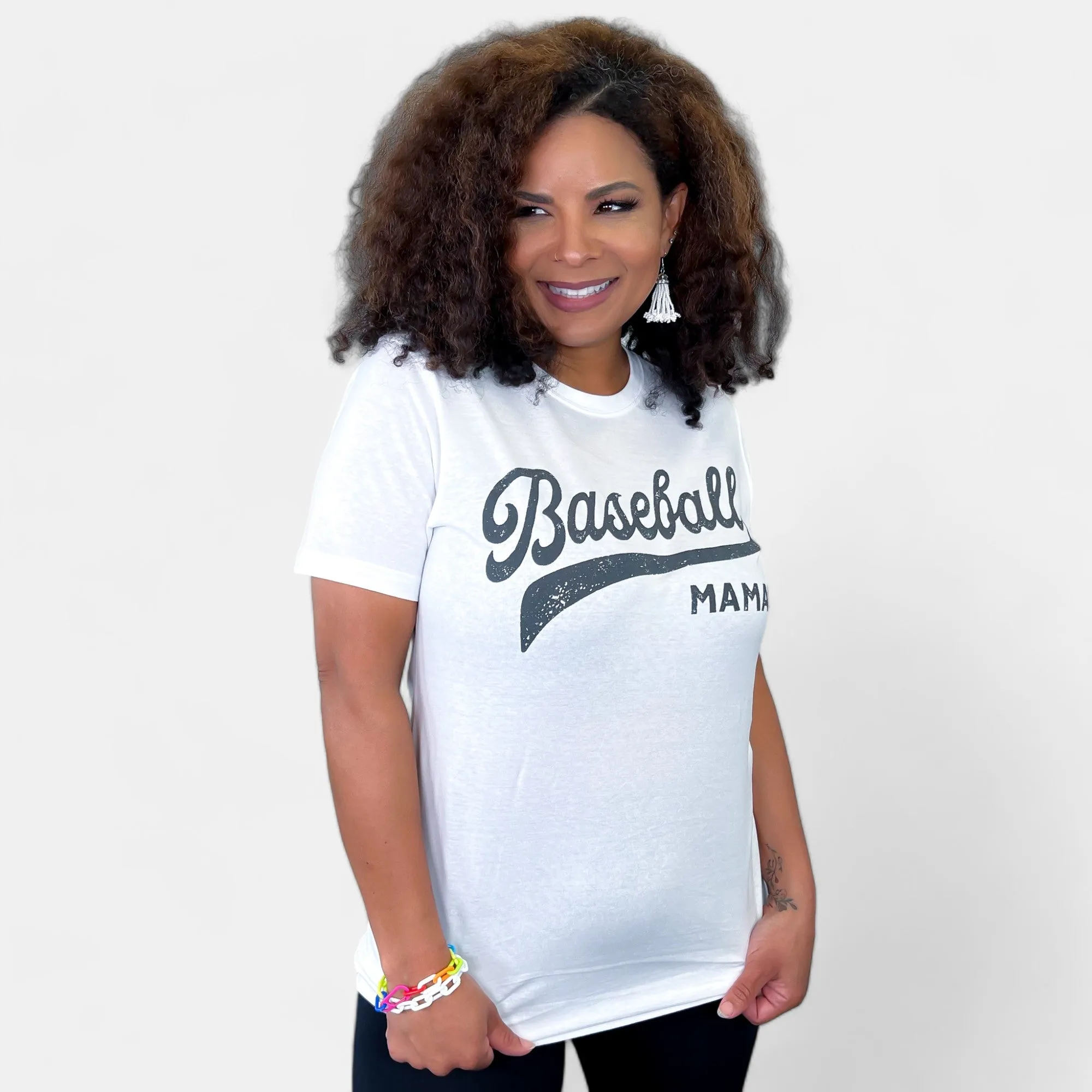Baseball Mama Graphic T-Shirt sold by ZZs product image thumbnail 3