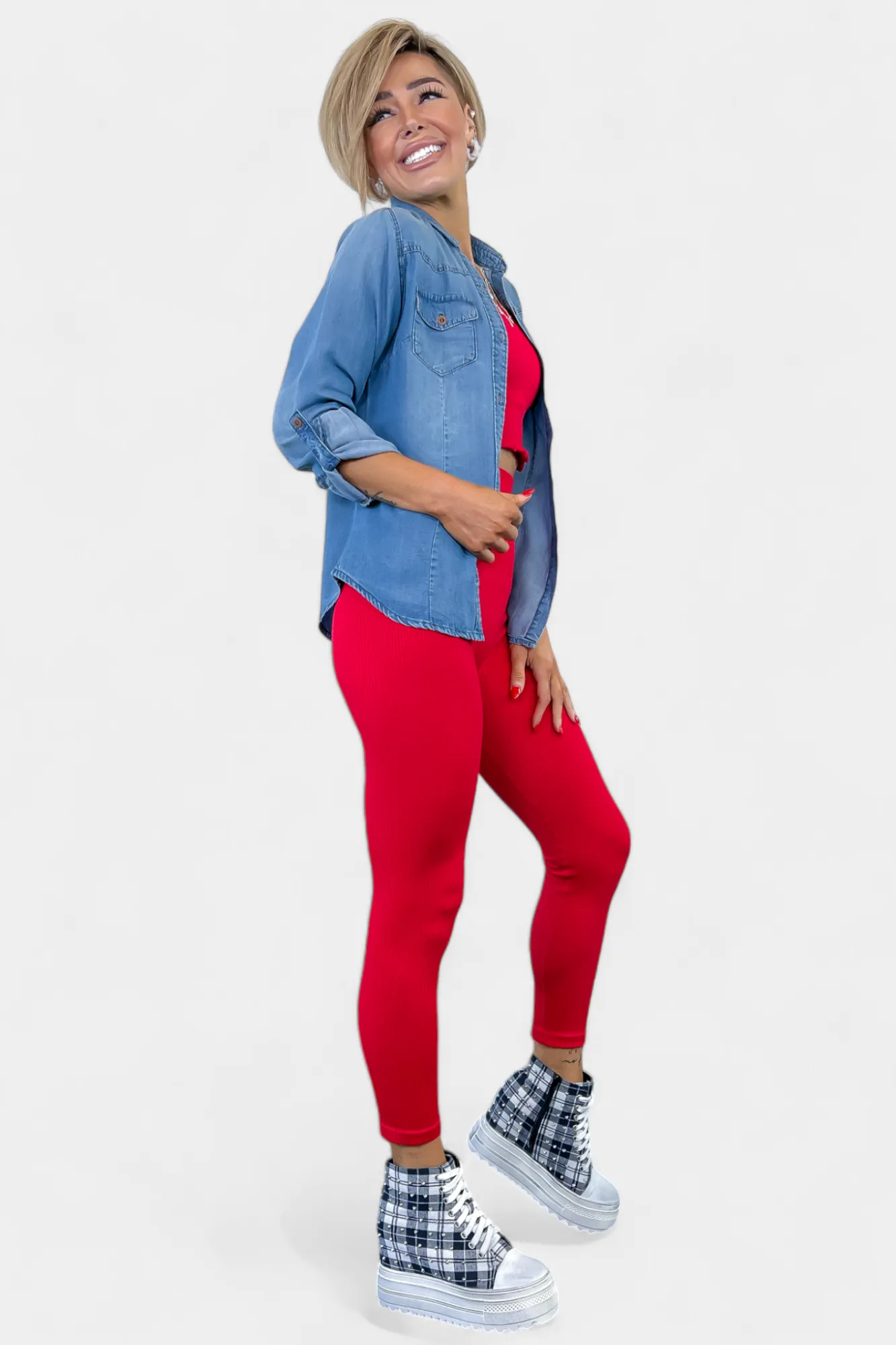 Chambray Button Down Top sold by ZZs product image thumbnail 4