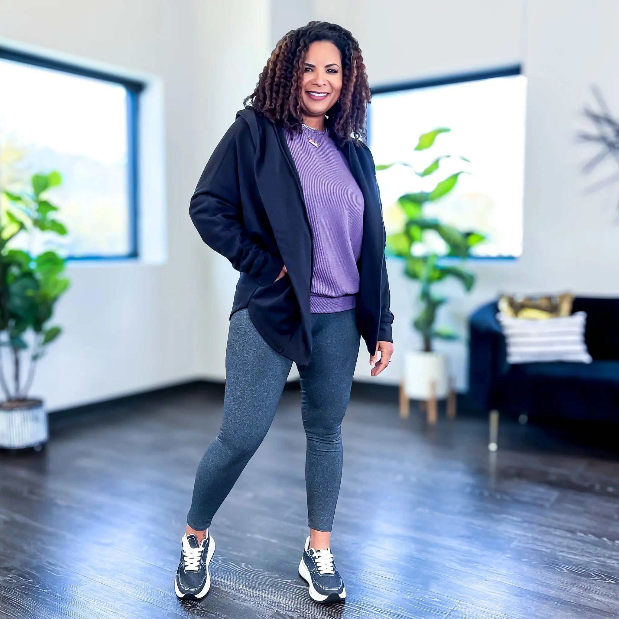 Purple Ribbed Long Sleeve Top sold by ZZs product image thumbnail 5