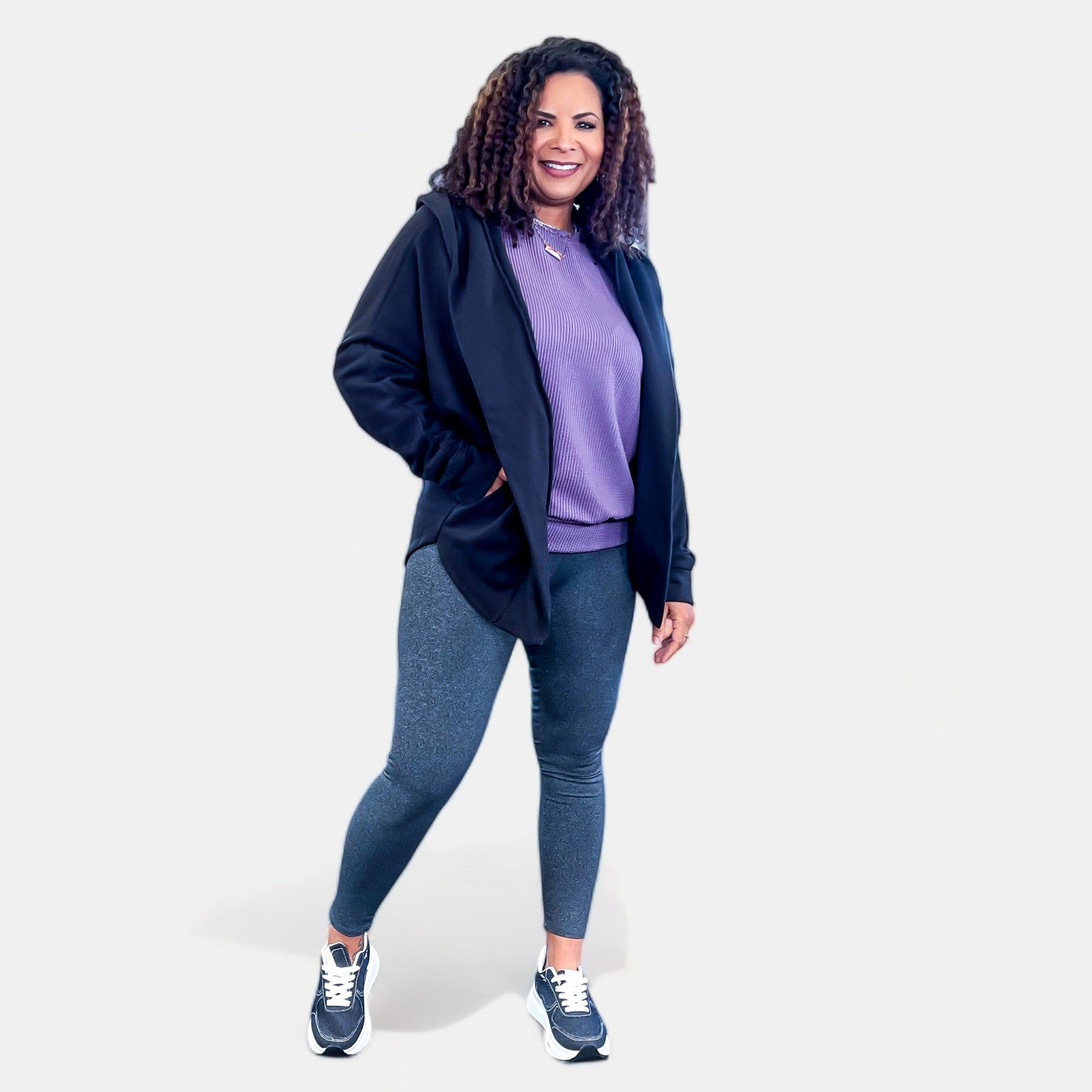 Purple Ribbed Long Sleeve Top sold by ZZs product image thumbnail 4