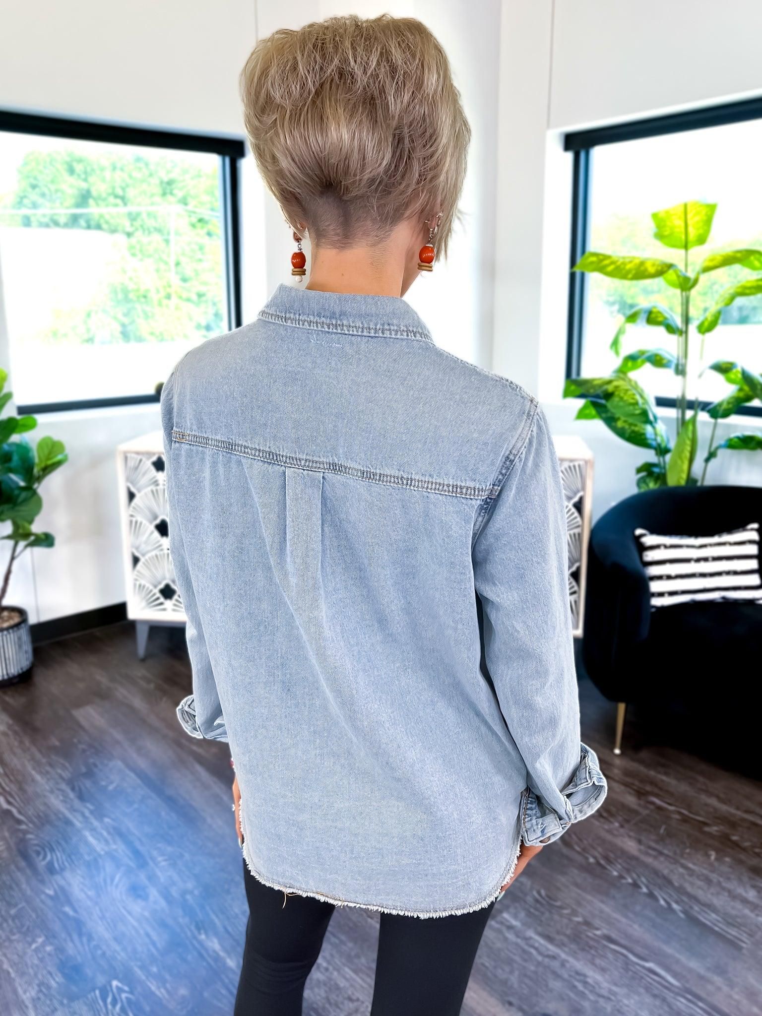 In My Favor Denim Top sold by ZZs product image thumbnail 12