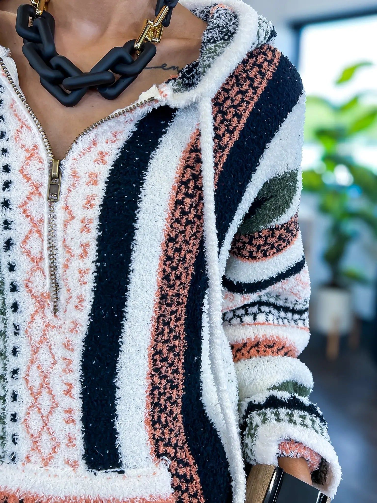 Aztec Hooded Pullover sold by ZZs product image thumbnail 4