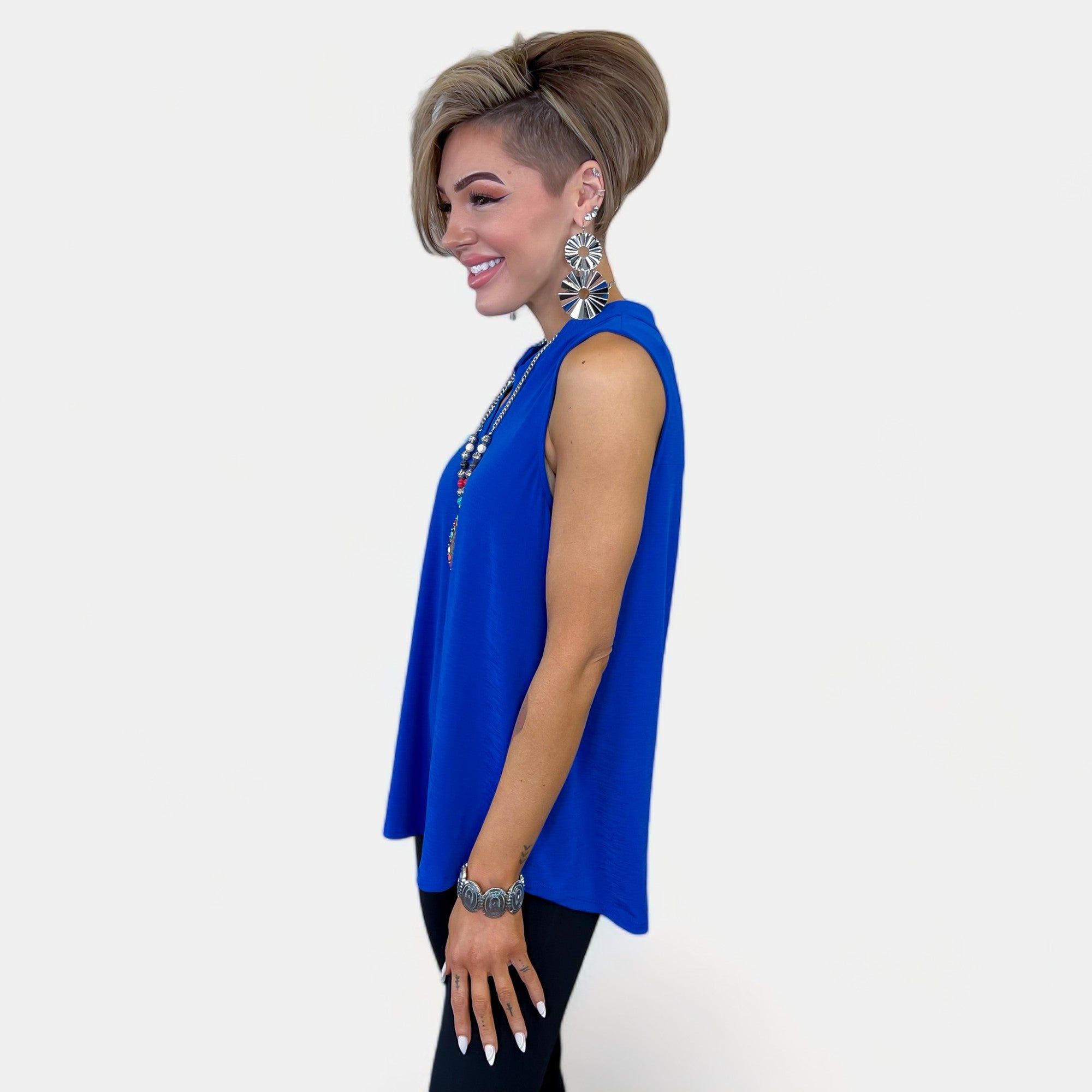 Royal Blue Lizzy Tank Top sold by ZZs product image thumbnail 5