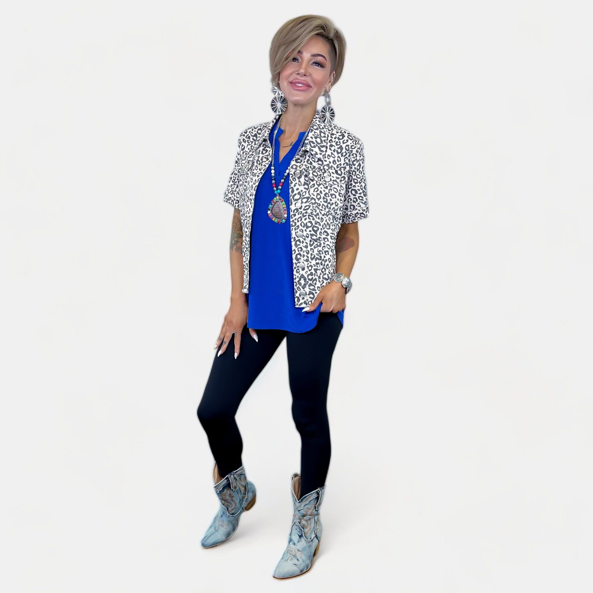 Royal Blue Lizzy Tank Top sold by ZZs product image thumbnail 4