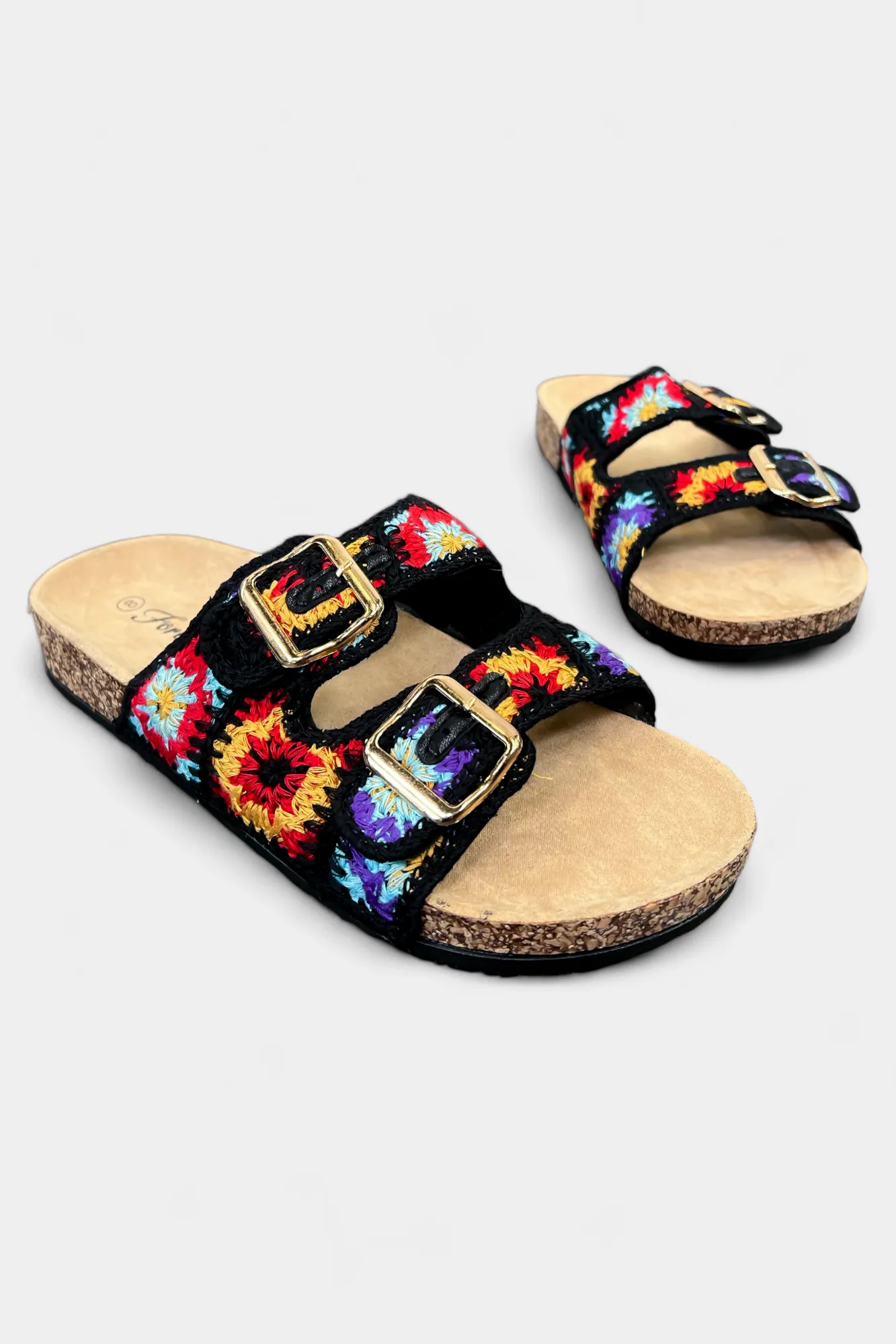Black Knit Boho Slip On Sandals sold by ZZs product image thumbnail 5