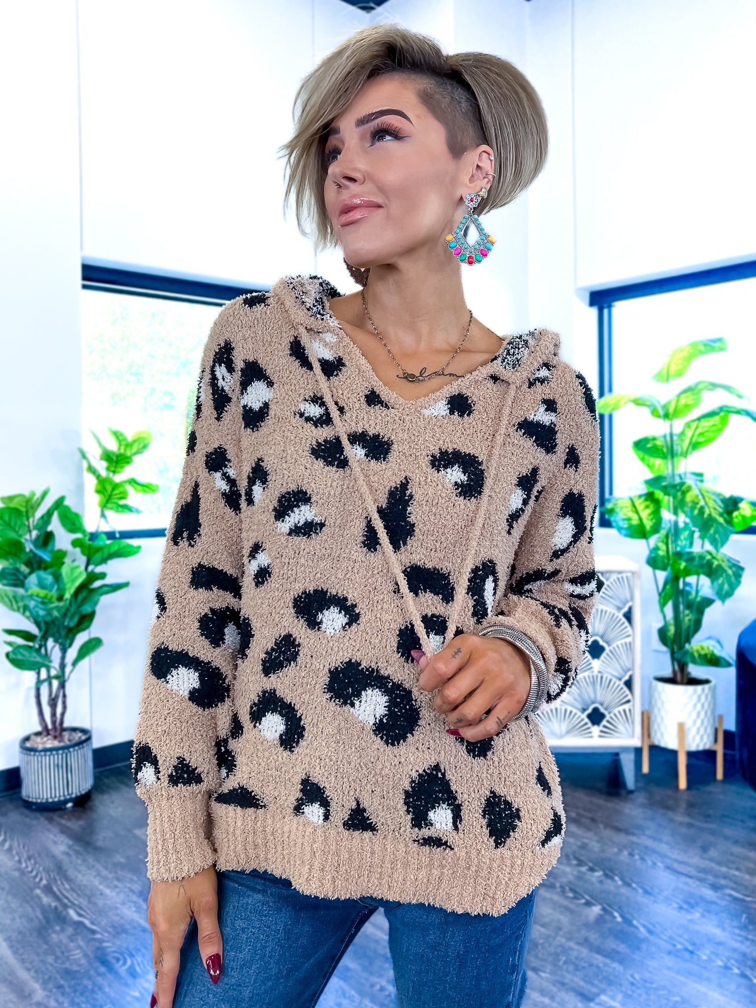 Leopard Hoodie | Taupe sold by ZZs product image thumbnail 10