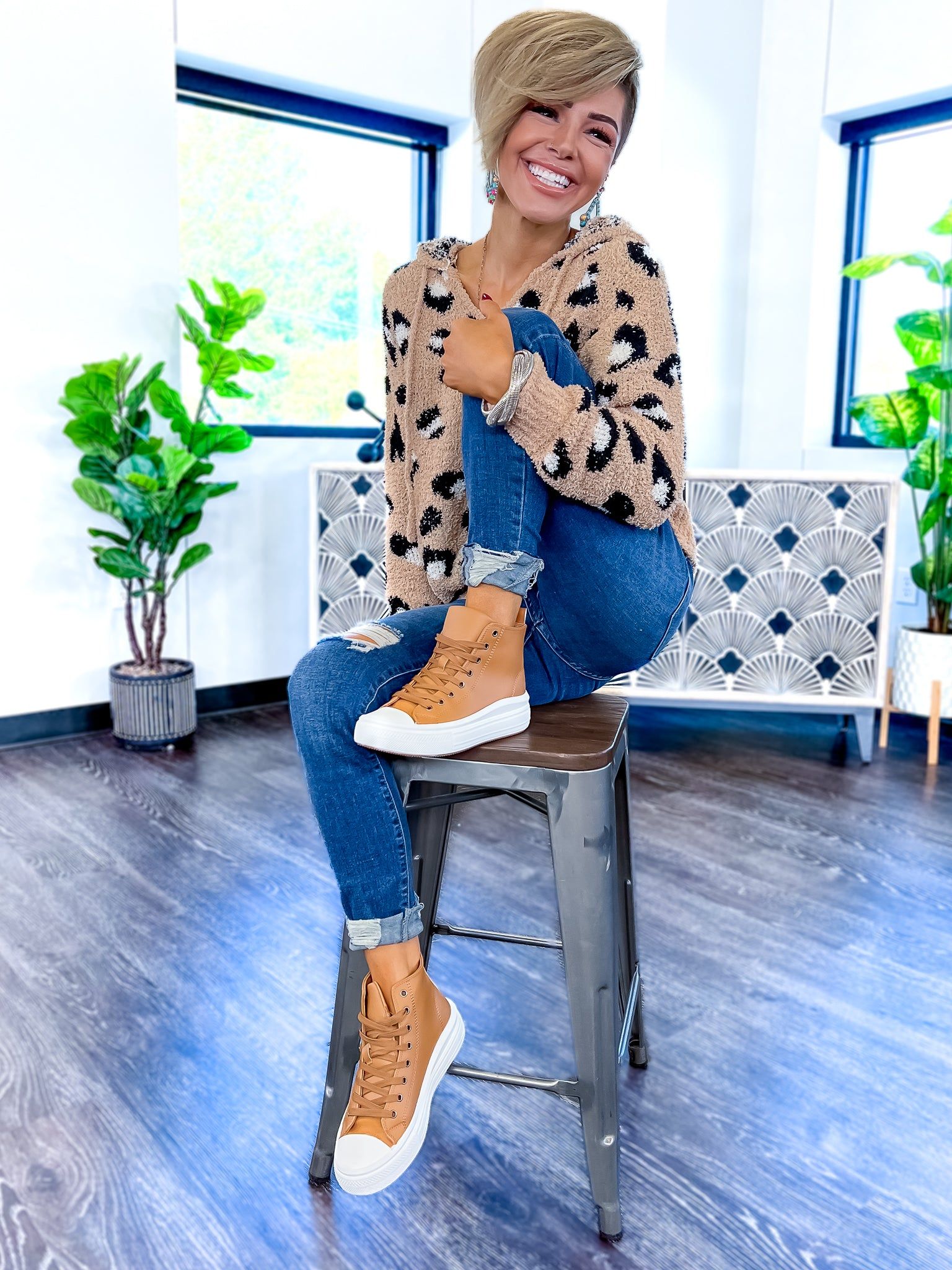 Leopard Hoodie | Taupe sold by ZZs product image thumbnail 11