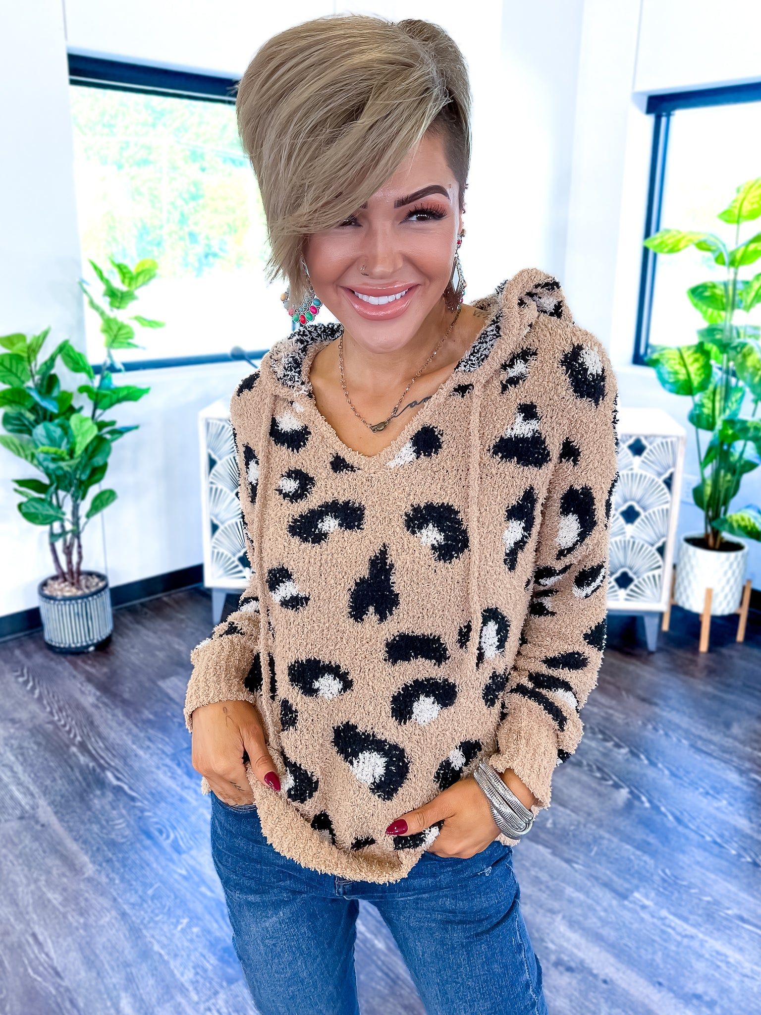 Leopard Hoodie | Taupe sold by ZZs product image thumbnail 12