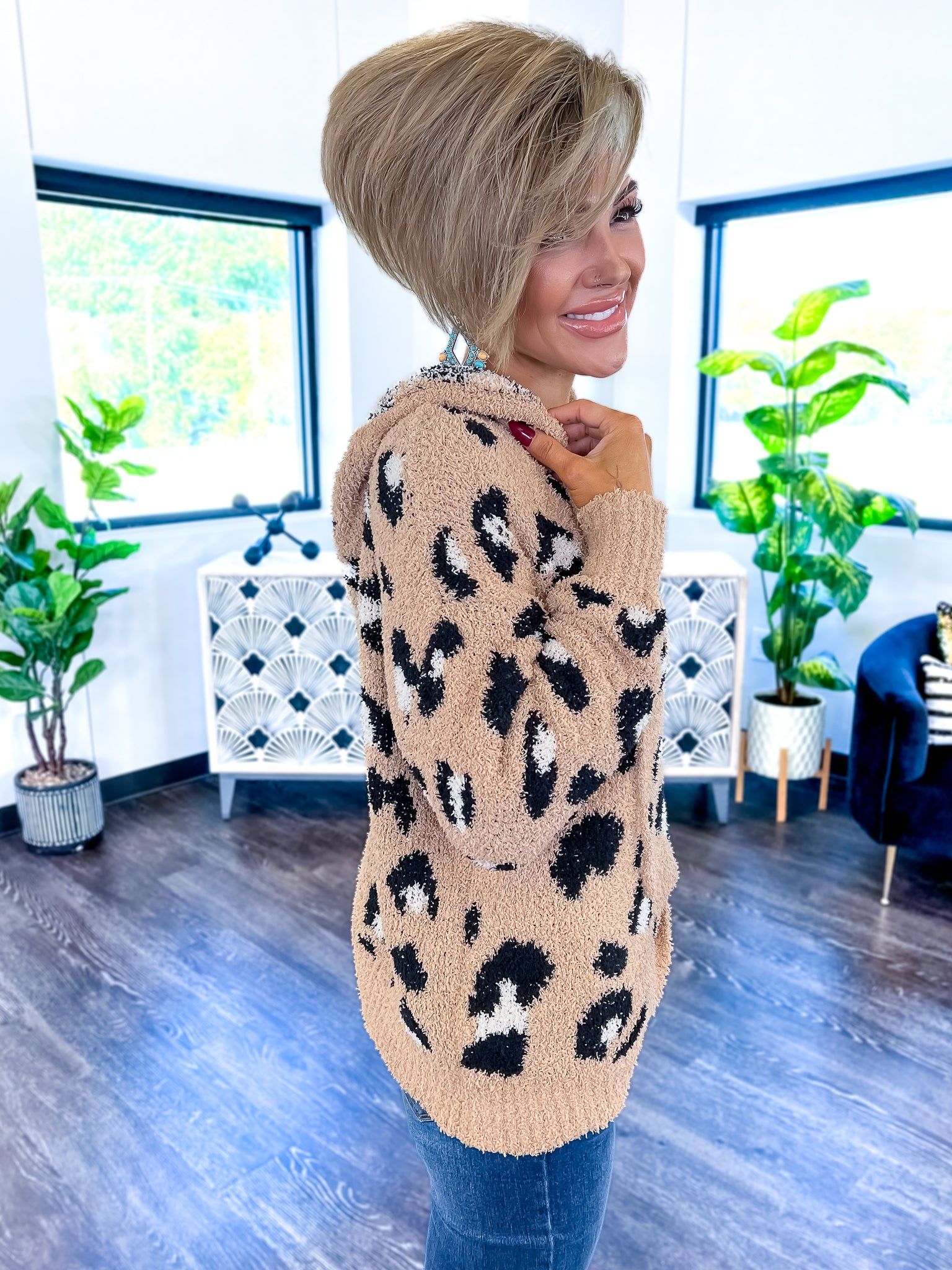Leopard Hoodie | Taupe sold by ZZs product image thumbnail 7