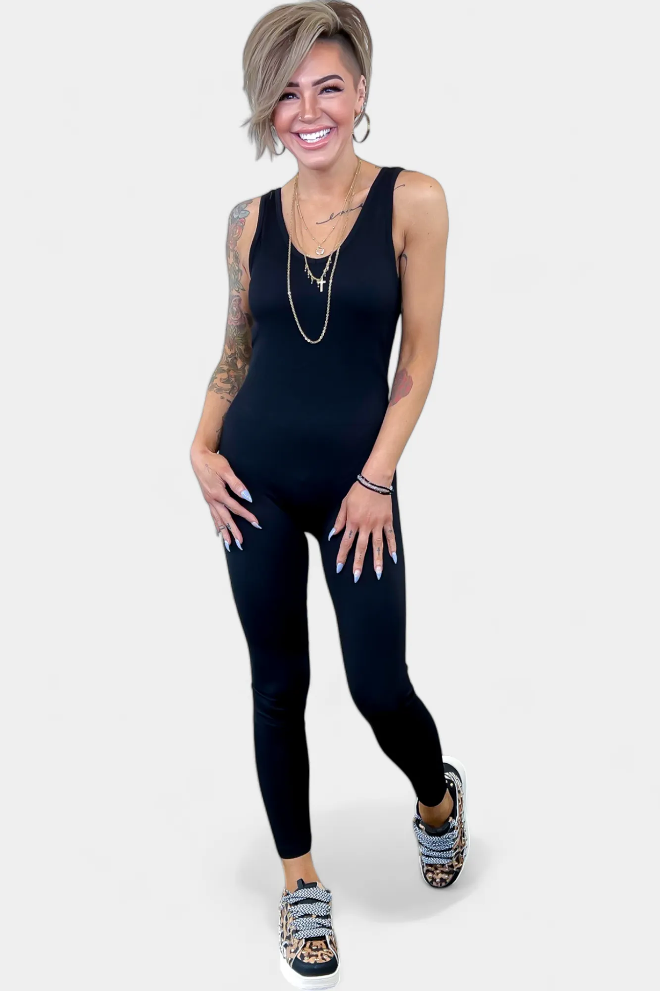 Black Seamless Sports Jumpsuit sold by ZZs product image thumbnail 5