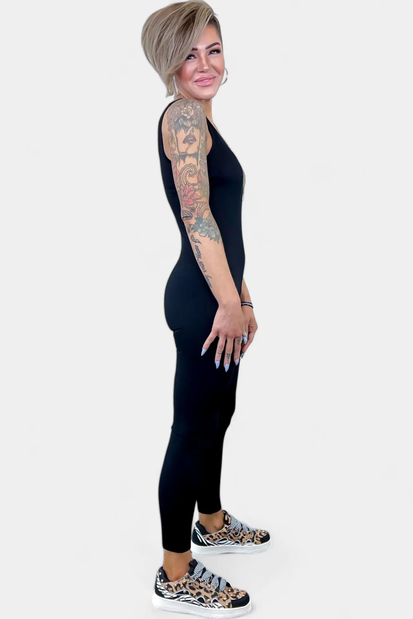 Black Seamless Sports Jumpsuit sold by ZZs product image thumbnail 3