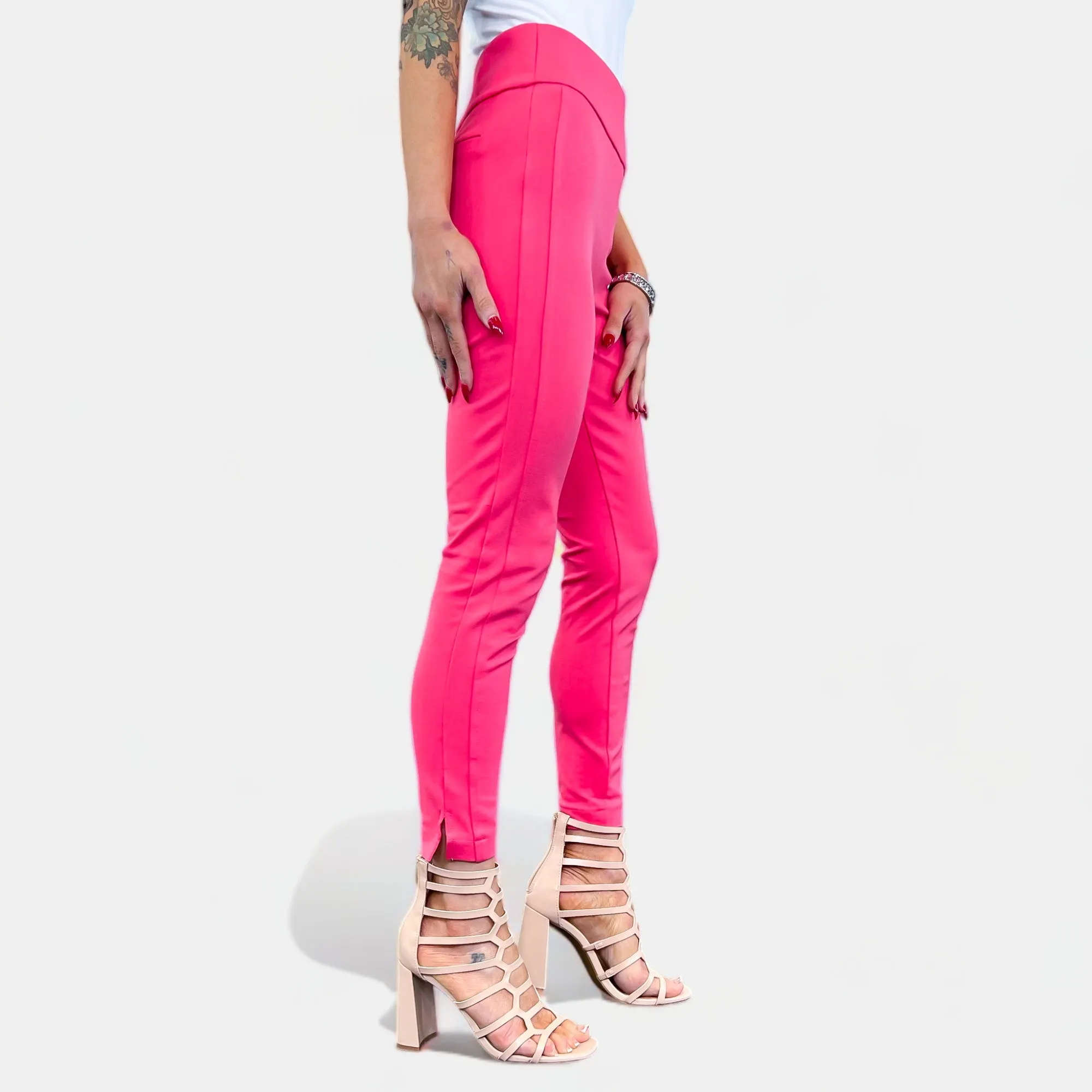Strawberry High Waisted Skinny Crop Pants sold by ZZs product image thumbnail 4