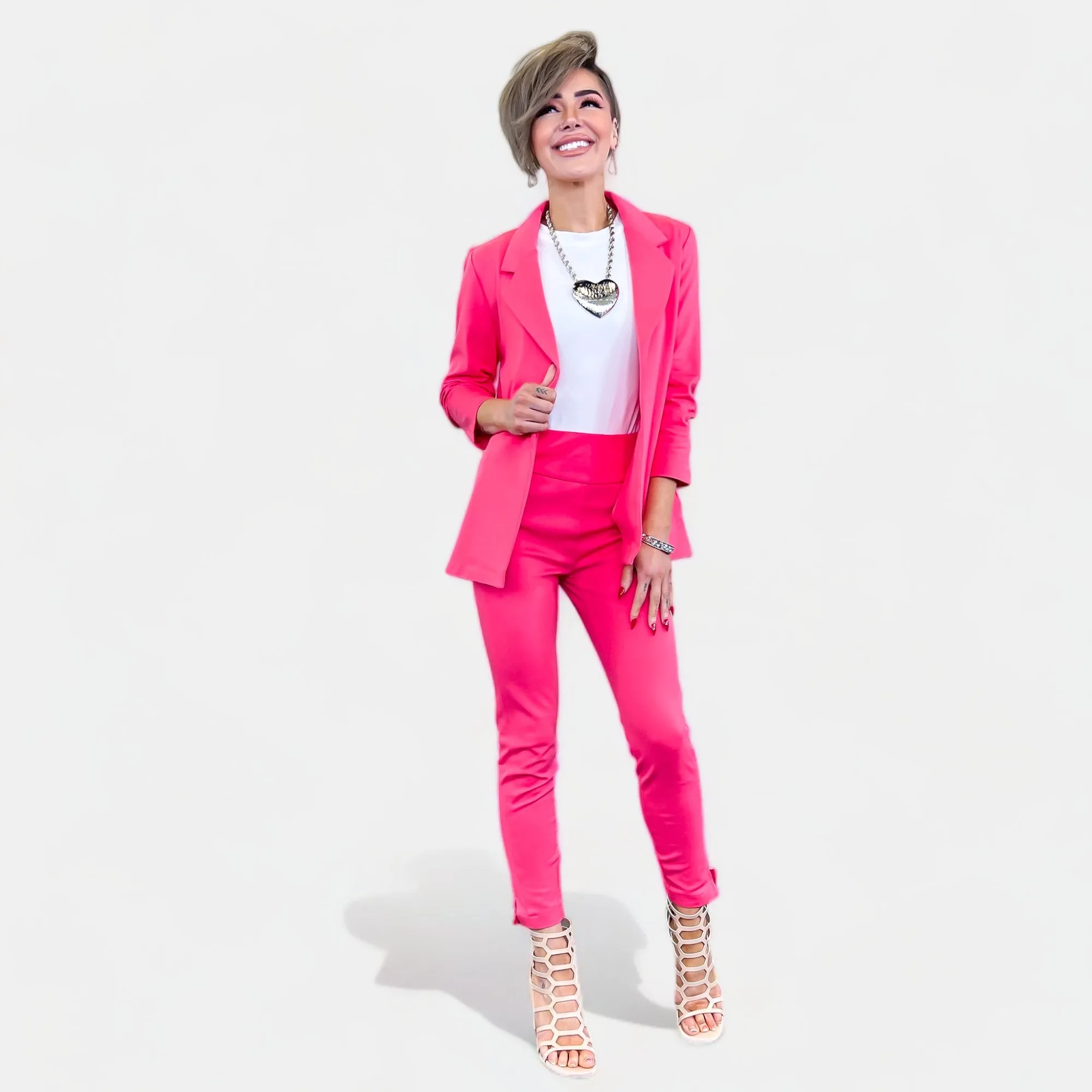 Strawberry High Waisted Skinny Crop Pants sold by ZZs product image thumbnail 3