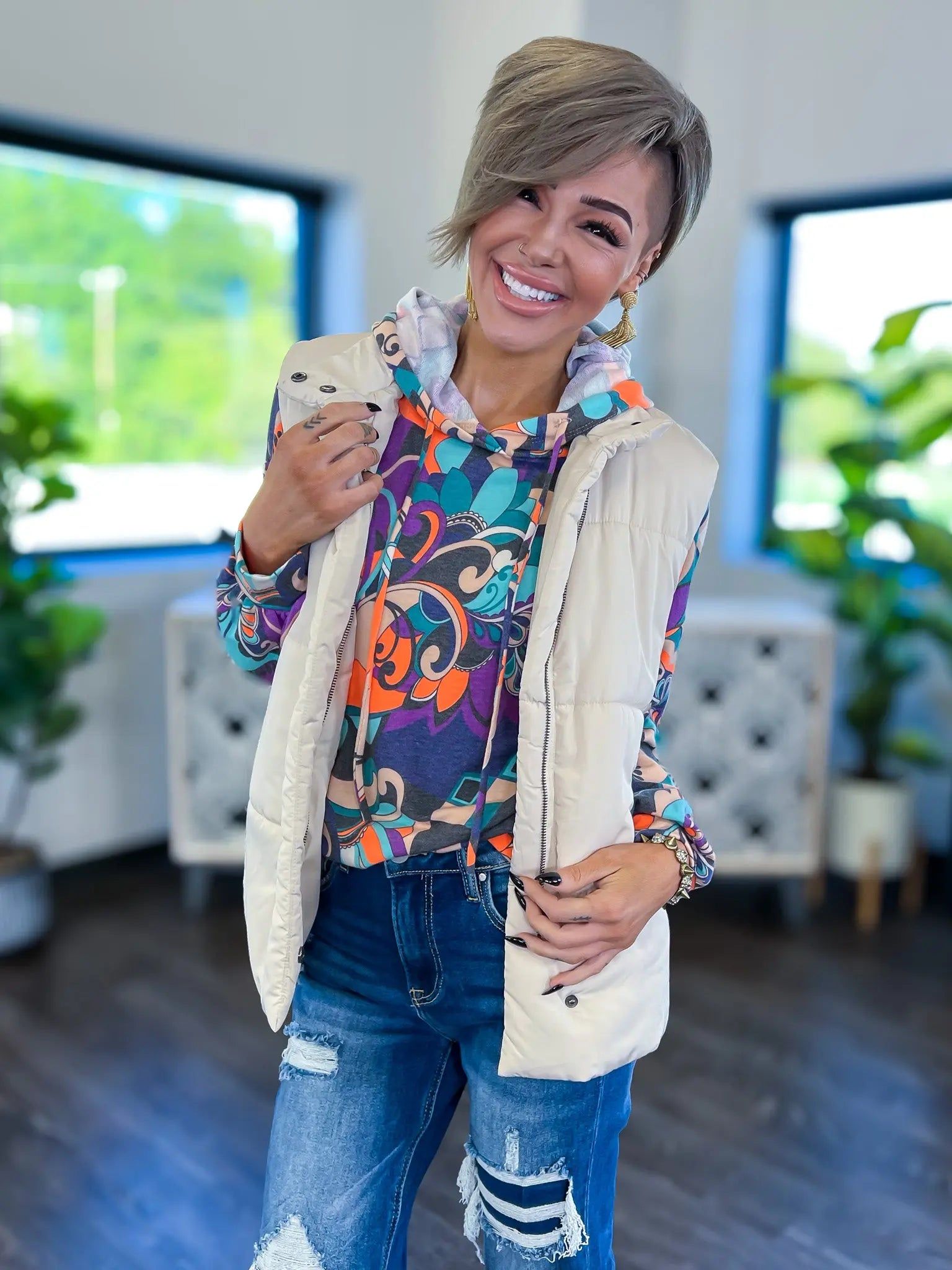 Holly Hoodie | Paisley sold by ZZs product image thumbnail 5