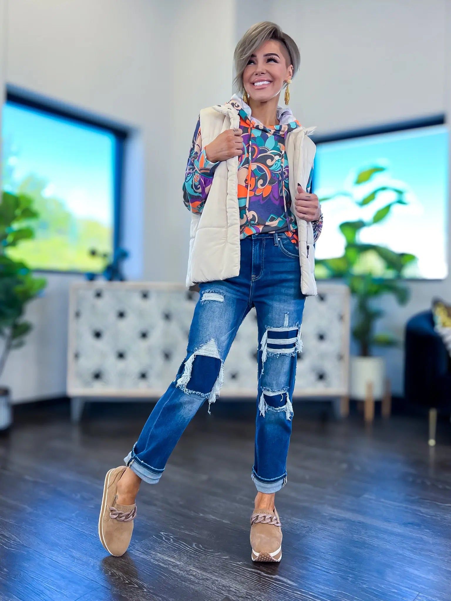 Holly Hoodie | Paisley sold by ZZs product image thumbnail 2