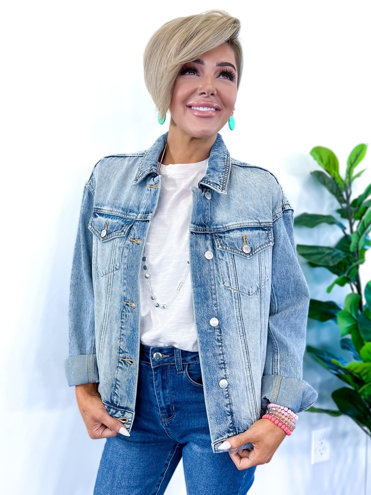 Light Washed Denim Jacket sold by ZZs