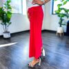 Red Cora Crop Pants sold by ZZs