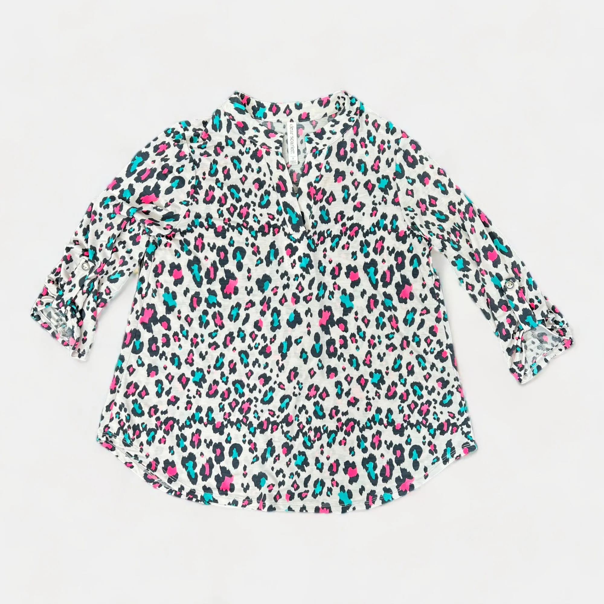 Grey Multi Animal Lizzy Top sold by ZZs