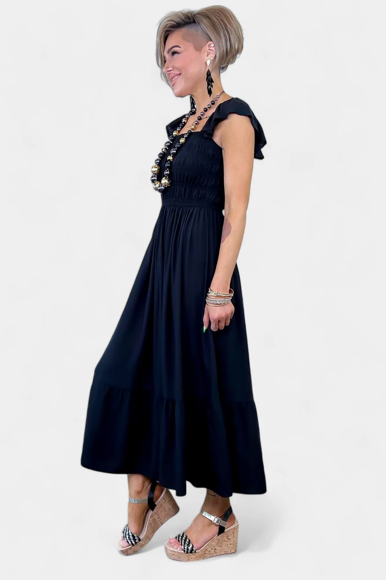 Ruffle Tank Midi Dress sold by ZZs product image thumbnail 2