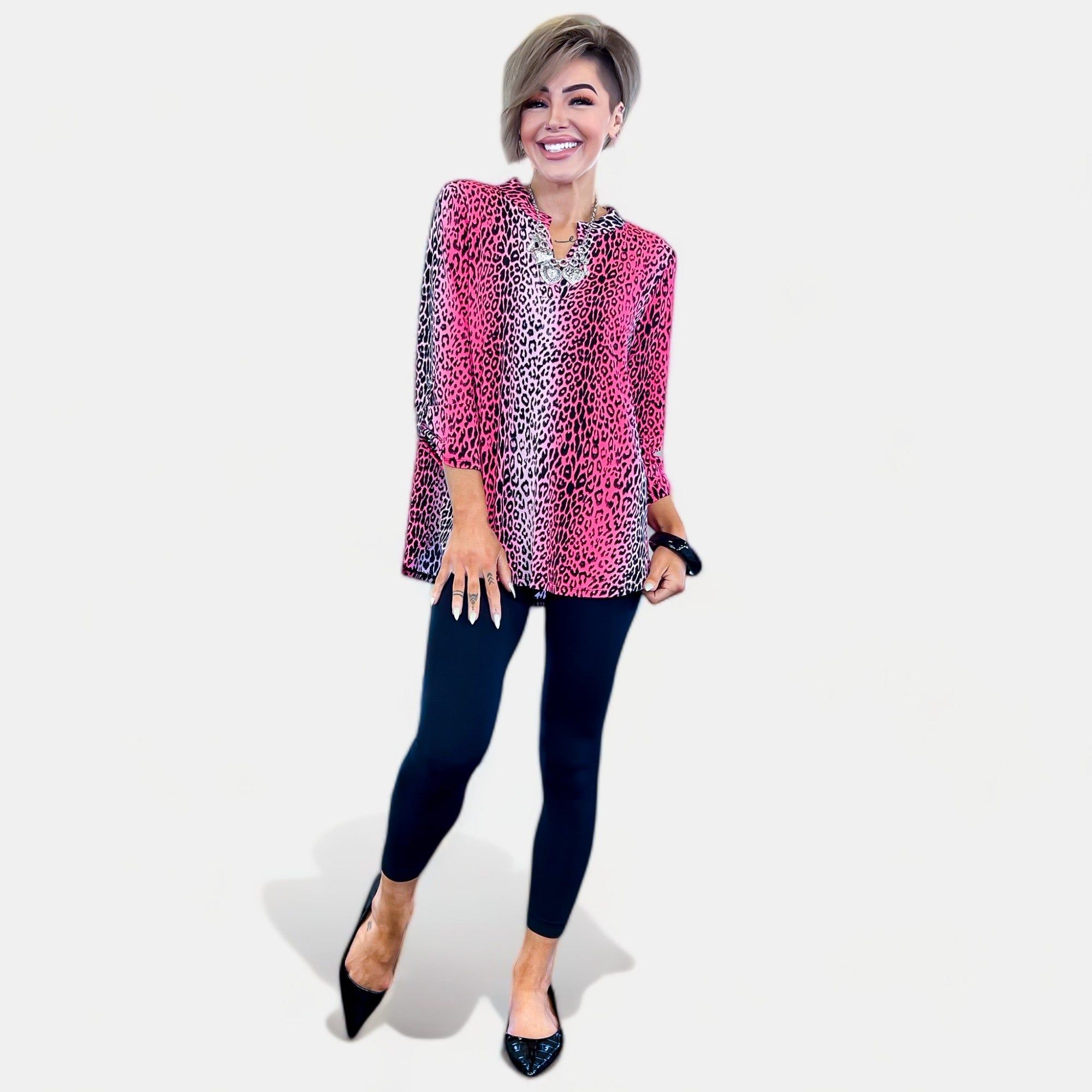 Pink Ombre Animal Lizzy Top sold by ZZs product image thumbnail 3