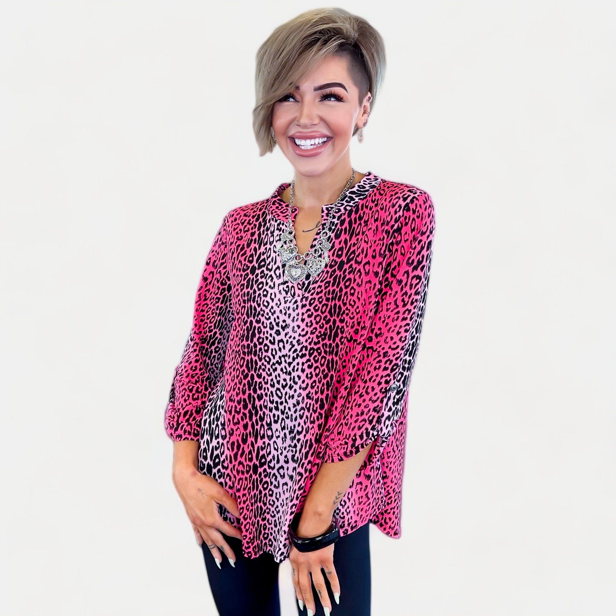 Pink Ombre Animal Lizzy Top sold by ZZs product image thumbnail 2