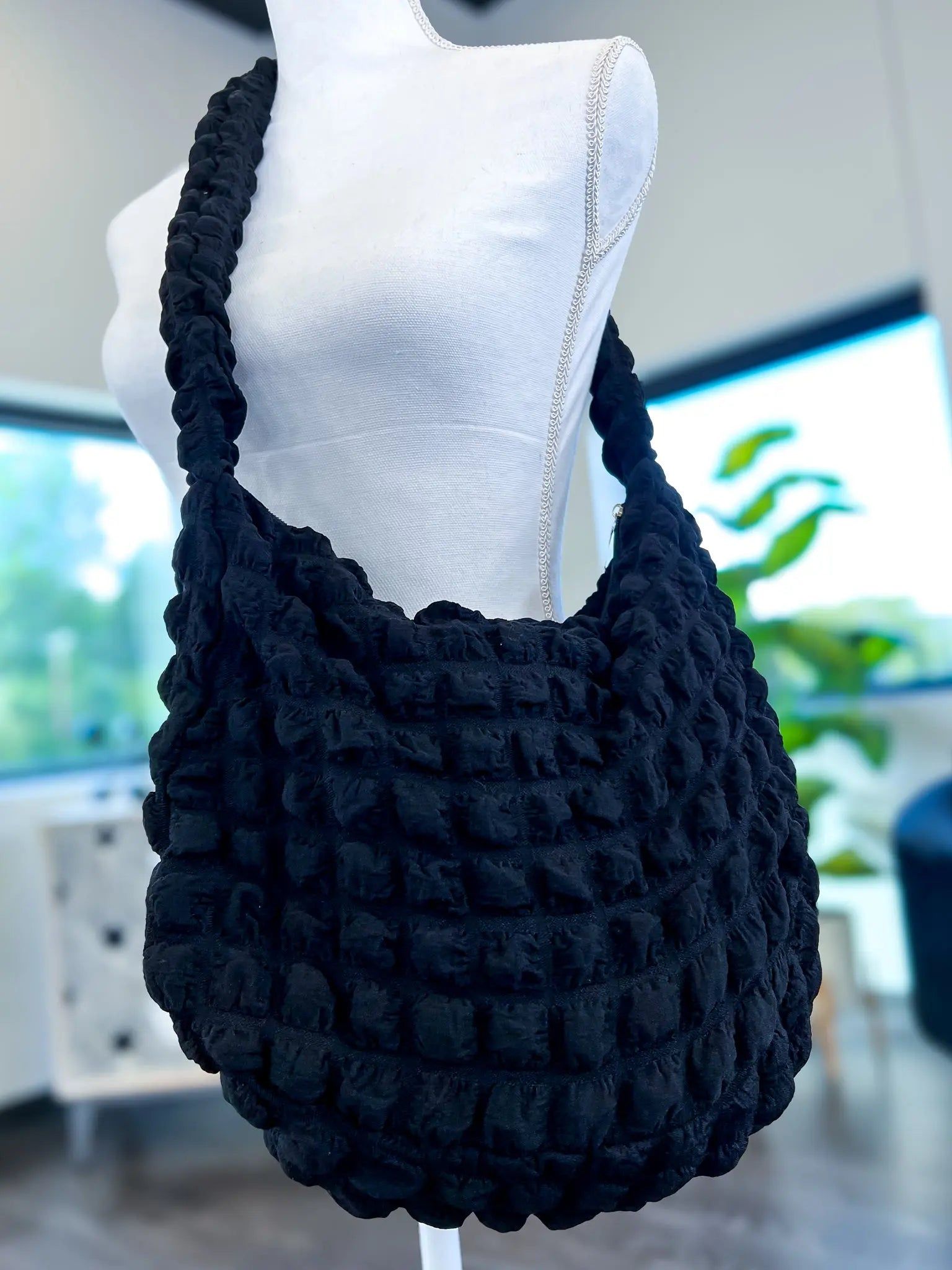 Black Fuzzy Shoulder Bag sold by ZZs product image thumbnail 4