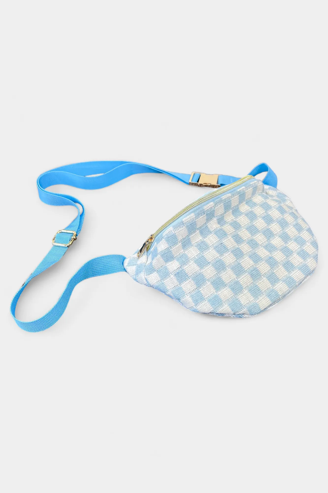 Blue Checkered Crossbody Sling Bag sold by ZZs product image thumbnail 3