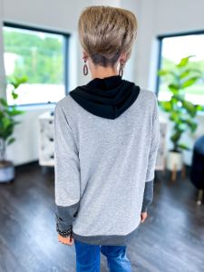 Colorblock Hoodie | Grey sold by ZZs