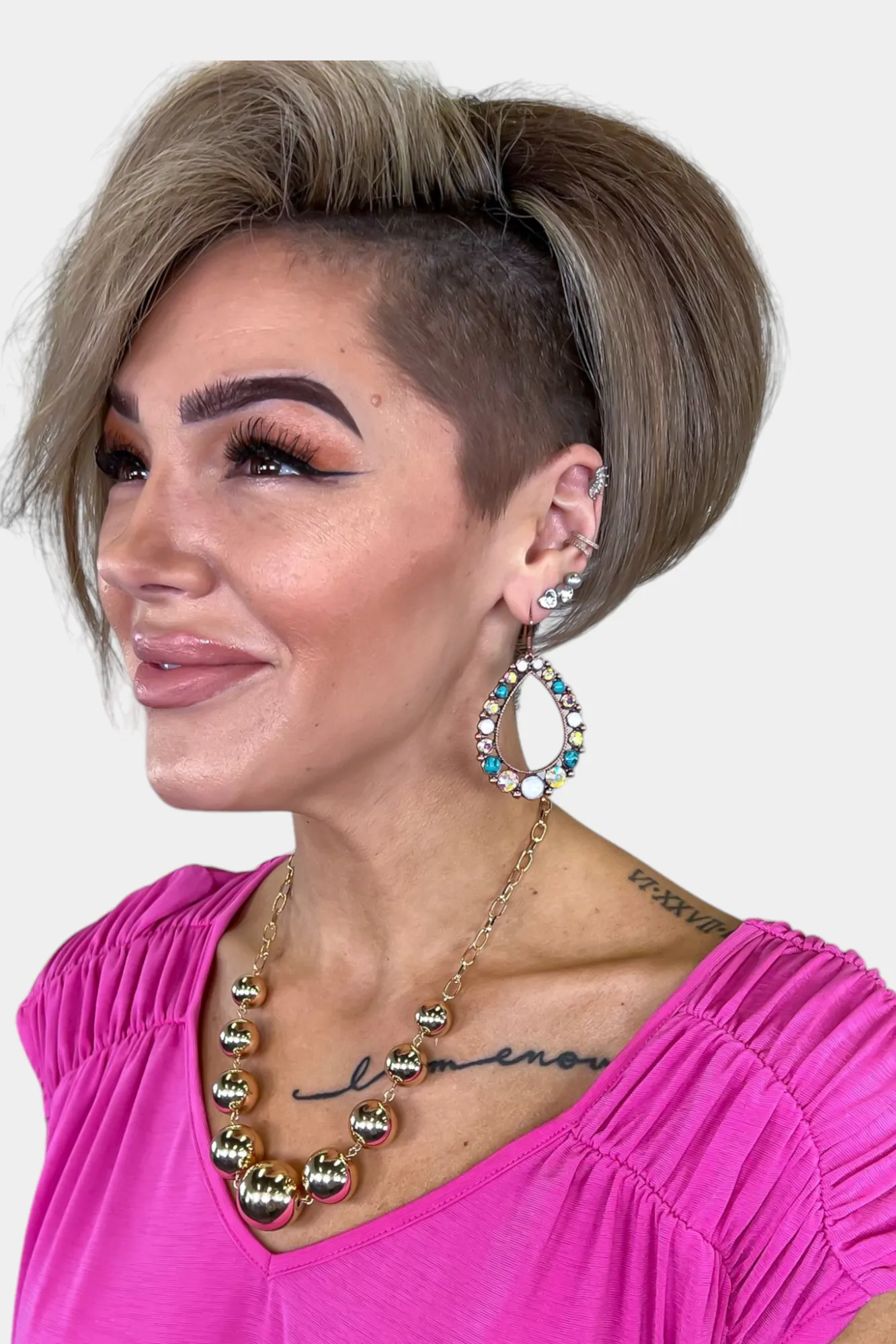 Copper Gemstone Teardrop Earrings sold by ZZs product image thumbnail 3