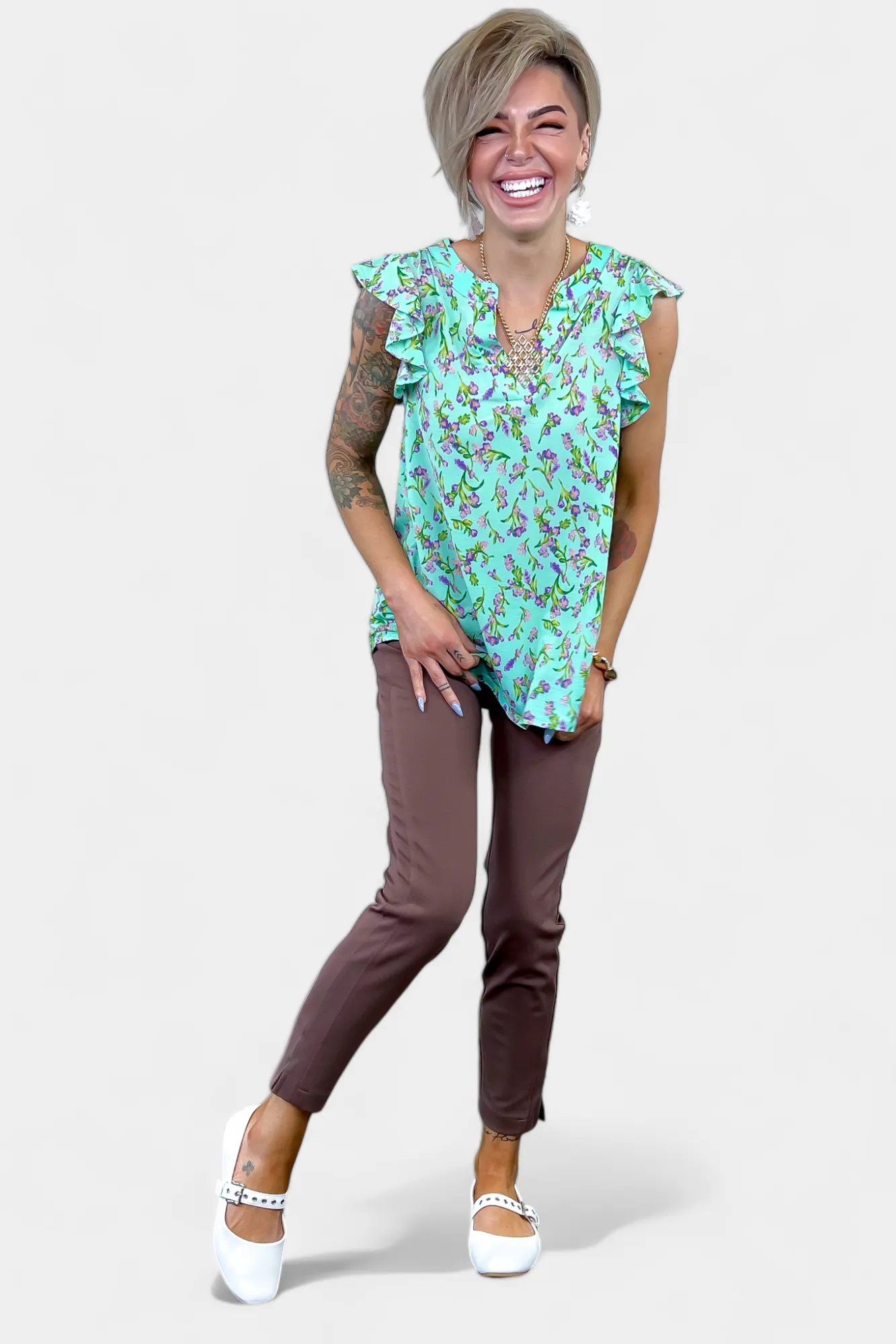 White Grommet Ballet Flats sold by ZZs product image thumbnail 4