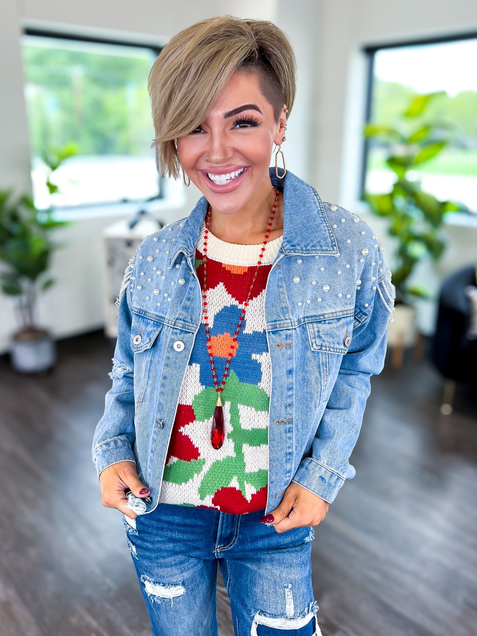 Floral Sweater | Ivory sold by ZZs product image thumbnail 3