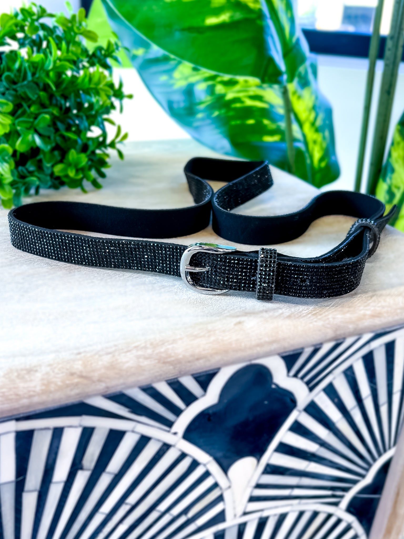 Crystal Rhinestone Belt | Black sold by ZZs product image thumbnail 3