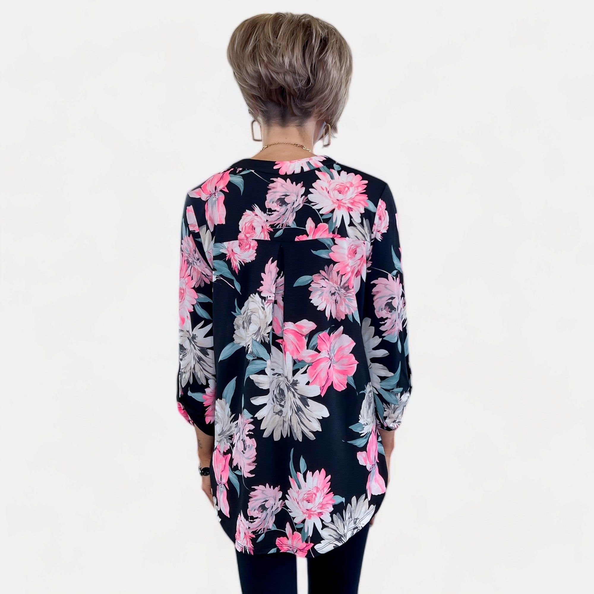 Black Floral Lizzy Top sold by ZZs product image thumbnail 5