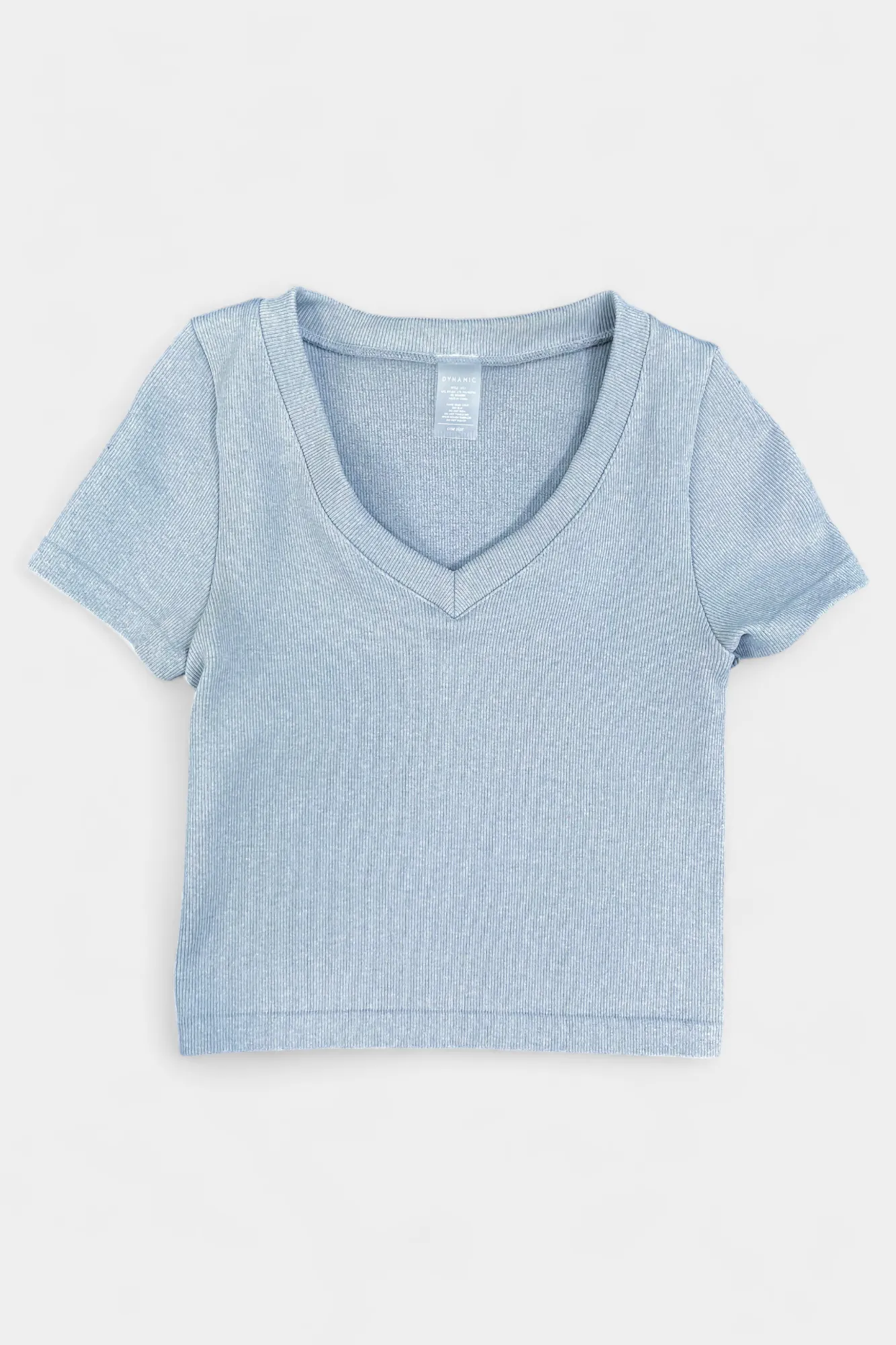 Ribbed V Neck Top sold by ZZs product image thumbnail 2