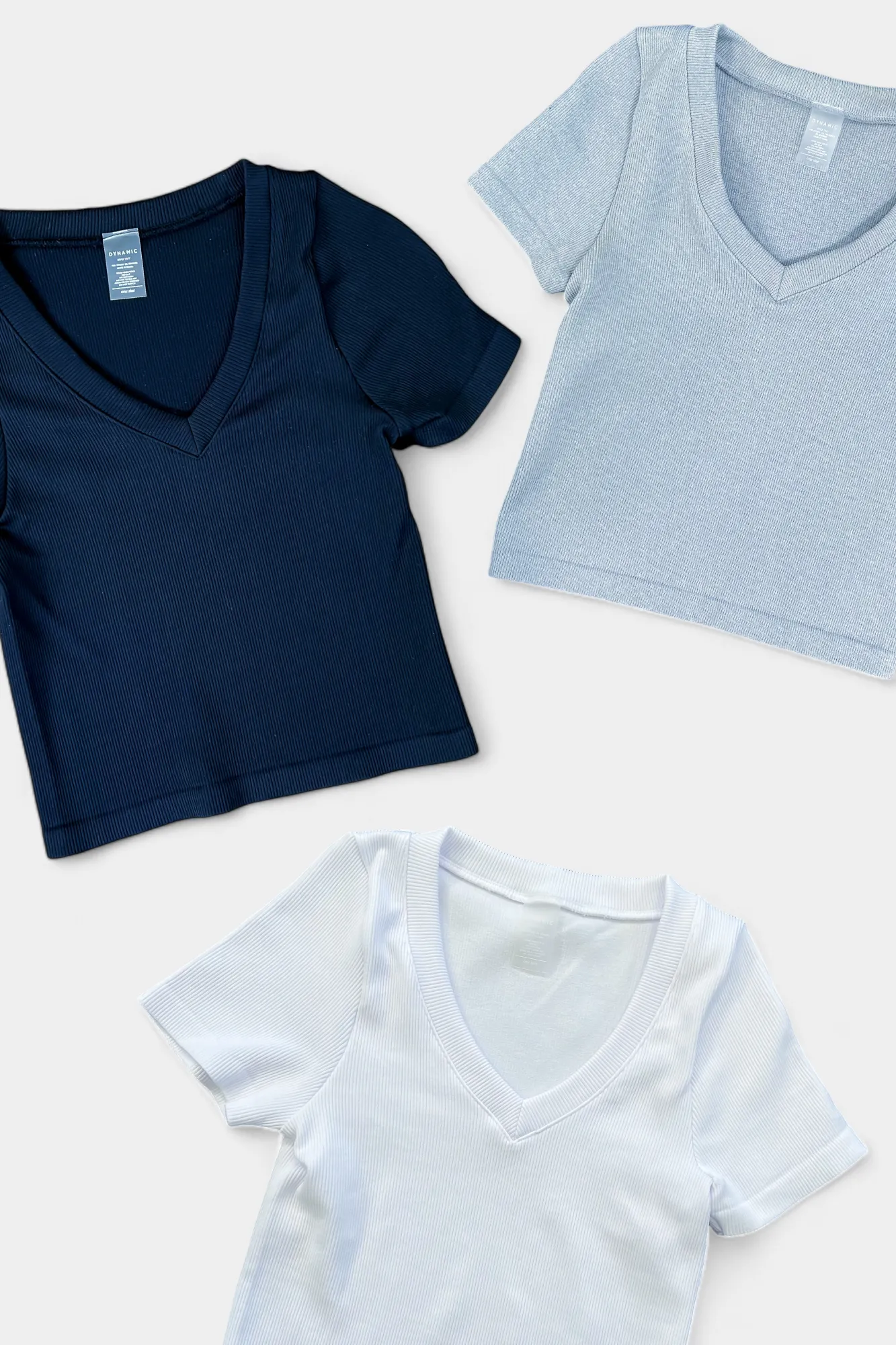 Ribbed V Neck Top sold by ZZs