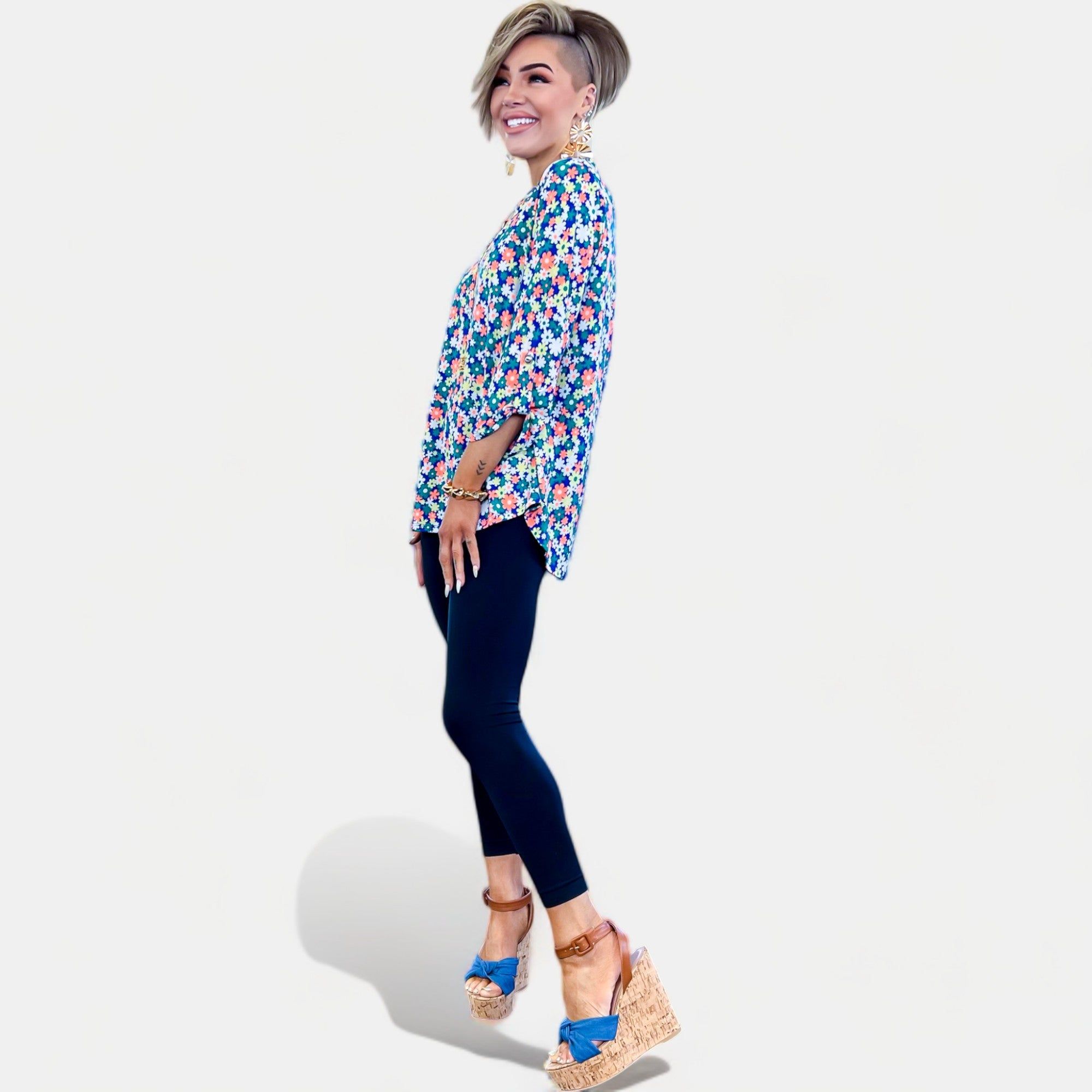 Royal Floral Lizzy Top sold by ZZs product image thumbnail 3