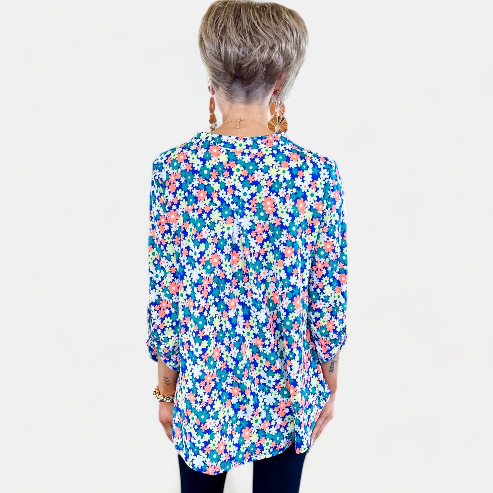 Royal Floral Lizzy Top sold by ZZs product image thumbnail 5