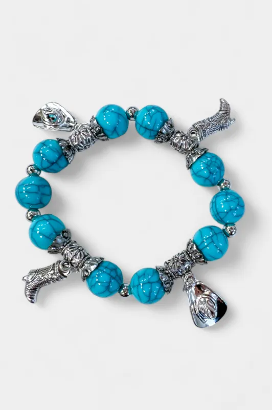 Western Dangle Charm Bracelet sold by ZZs