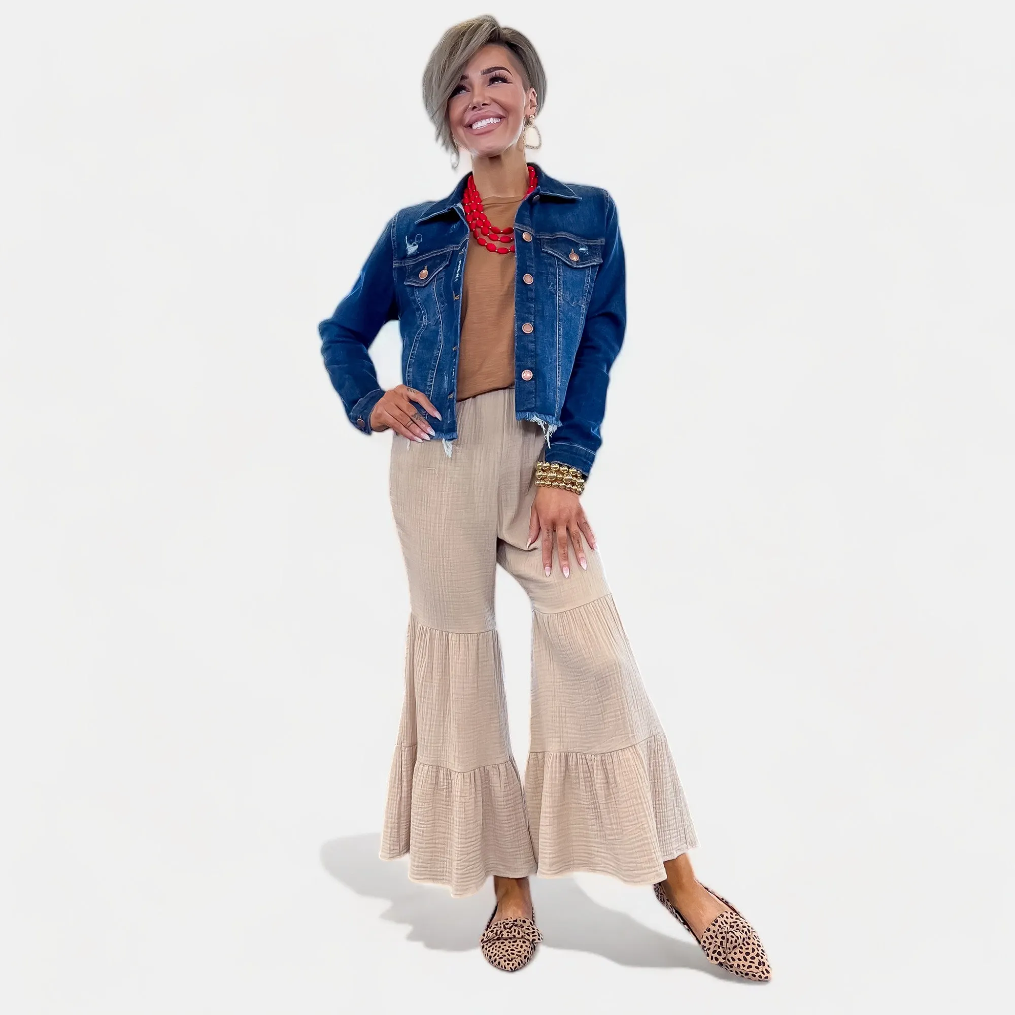 Dark Wash Frayed Denim Jacket sold by ZZs product image thumbnail 5