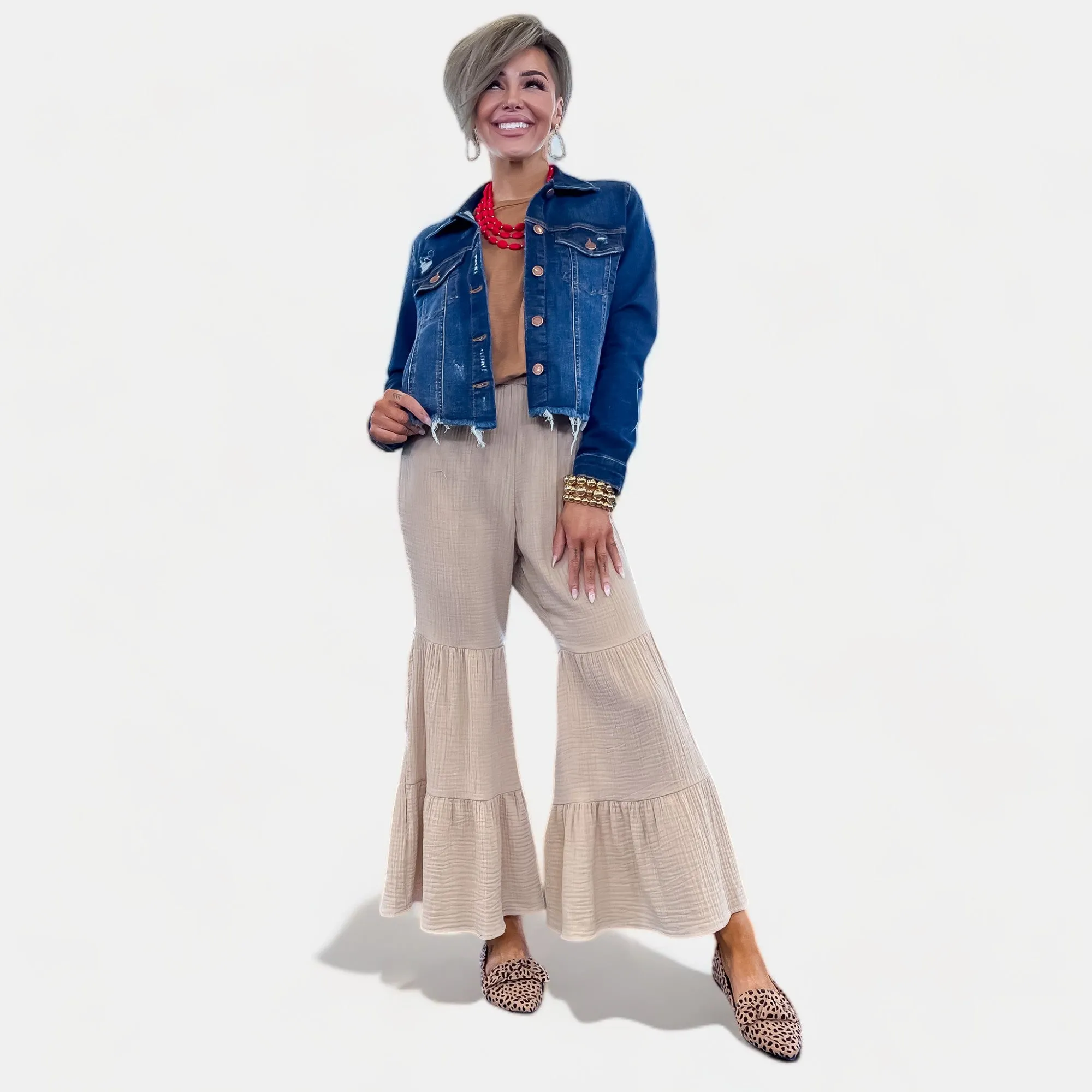 Dark Wash Frayed Denim Jacket sold by ZZs product image thumbnail 2