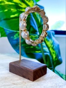 Gold Pearl Stretch Bracelet sold by ZZs