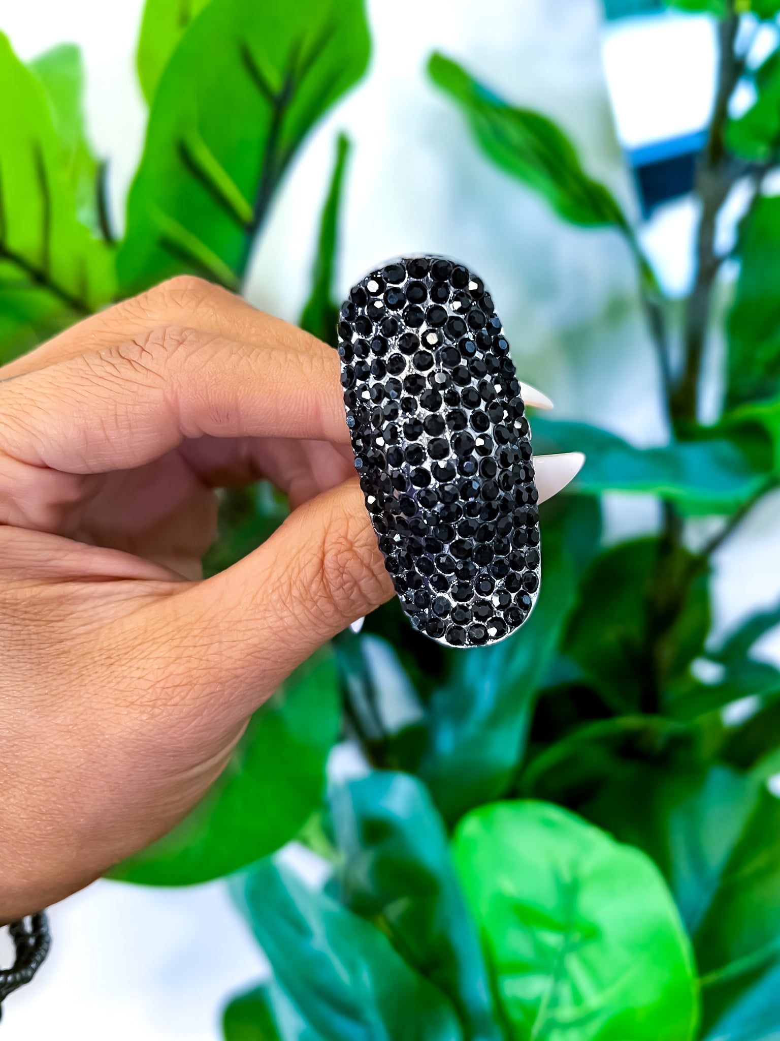 Cocktail Stretch Ring | Black sold by ZZs product image thumbnail 2