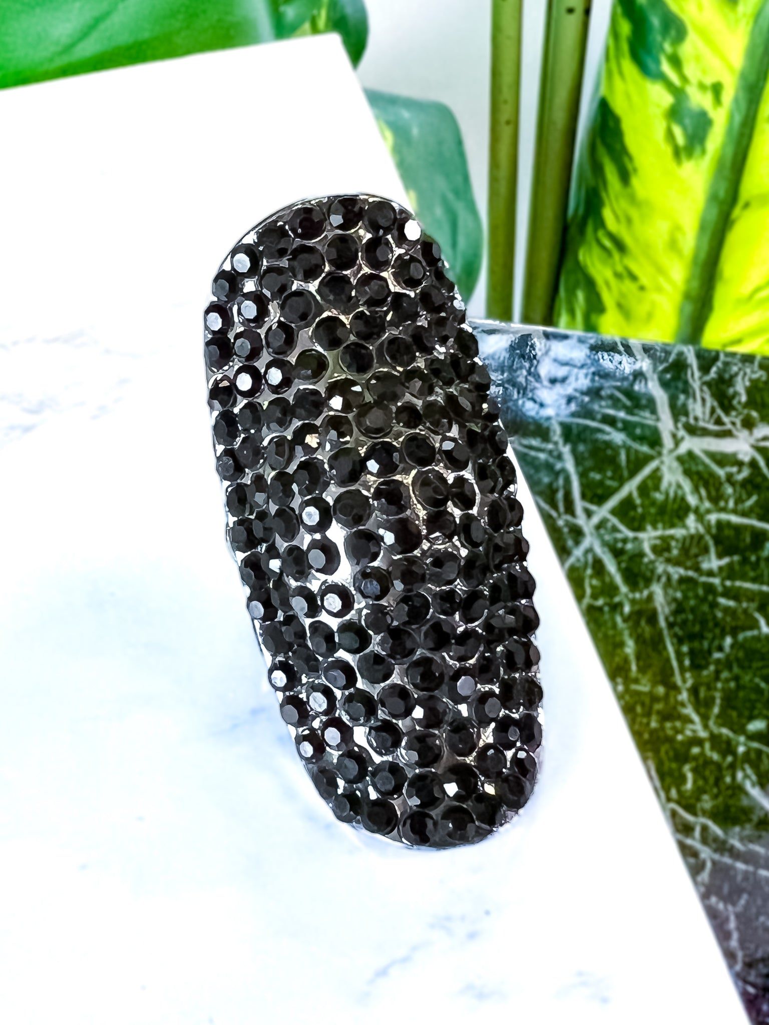 Cocktail Stretch Ring | Black sold by ZZs product image thumbnail 5