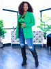 Green Long Sleeve Blazer sold by ZZs