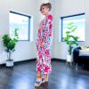 Aqua Coral Floral Ruffle Maxi Dress sold by ZZs