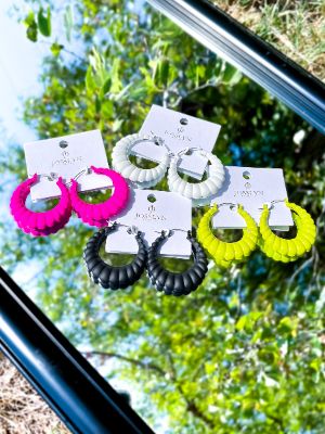 Ridge Hoop Earrings [NO RETURNS] sold by ZZs